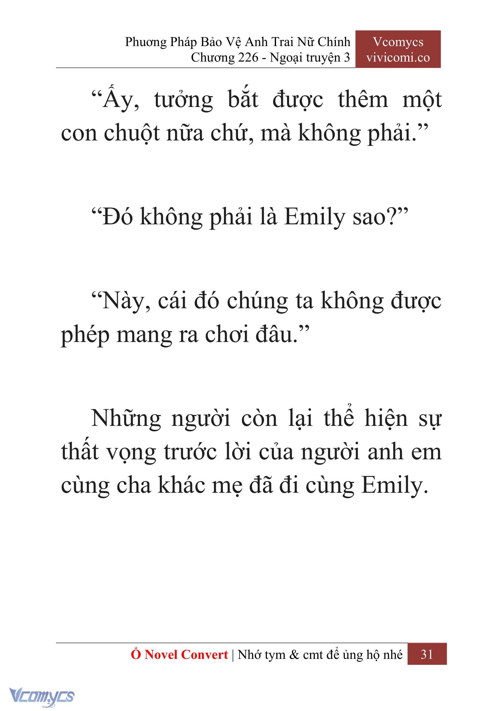 [Novel] Phương Pháp Bảo Vệ Anh Trai Nữ Chính Chap 226 - Next Chap 227