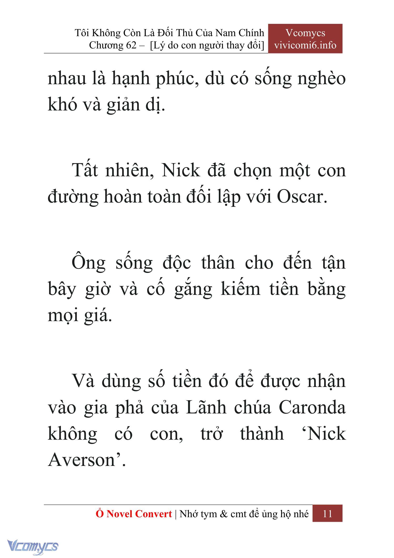 [Novel] Tôi Không Còn Là Đối Thủ Của Nam Chính Chap 62 - Trang 2