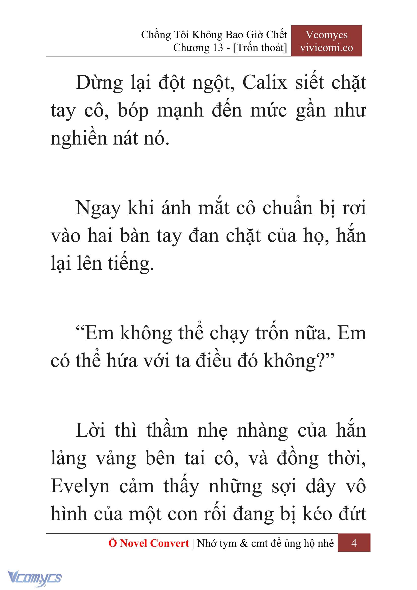 [Novel] Chồng Tôi Không Bao Giờ Chết Chap 13 - Trang 2