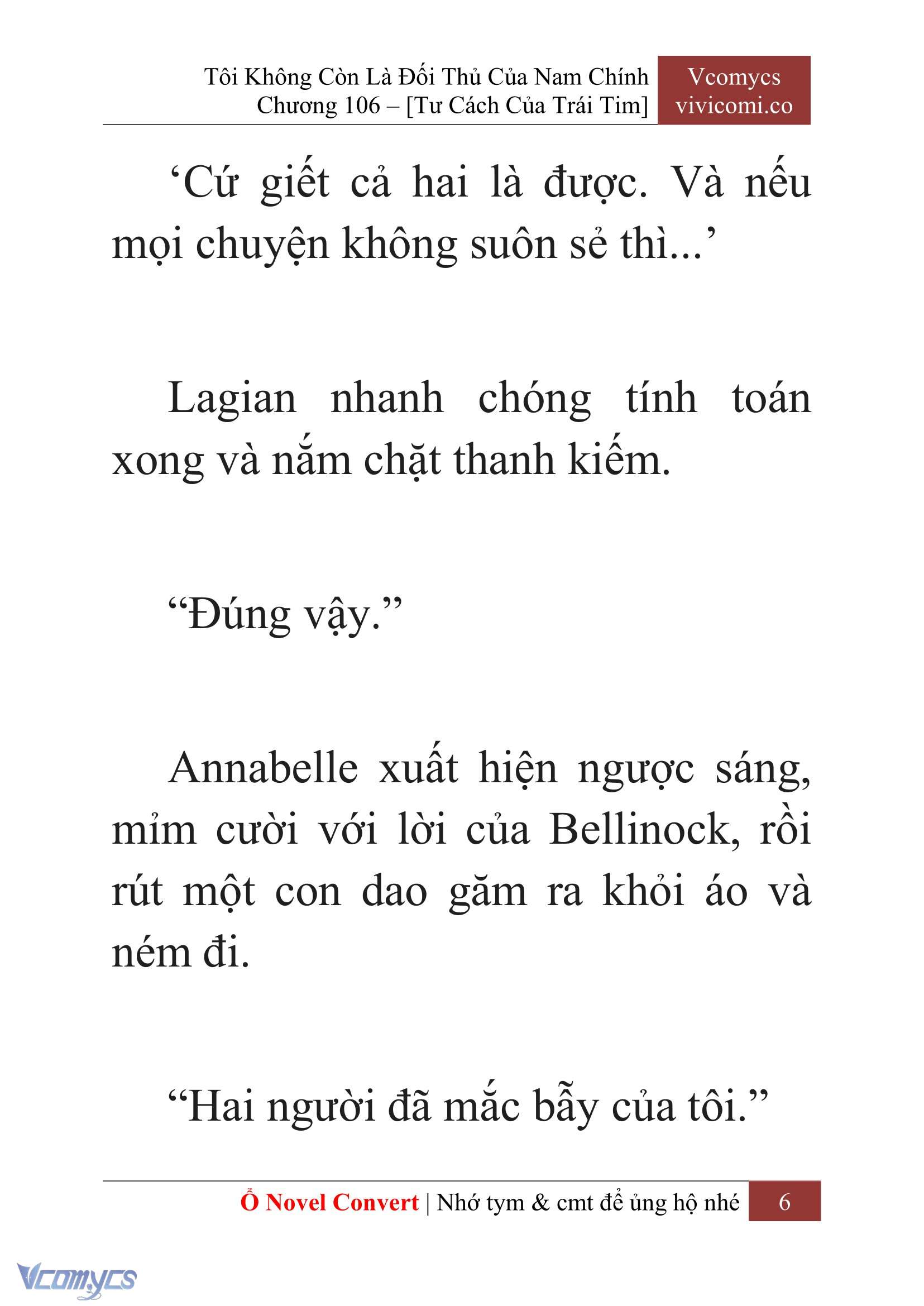 [Novel] Tôi Không Còn Là Đối Thủ Của Nam Chính Chap 106 - Trang 2