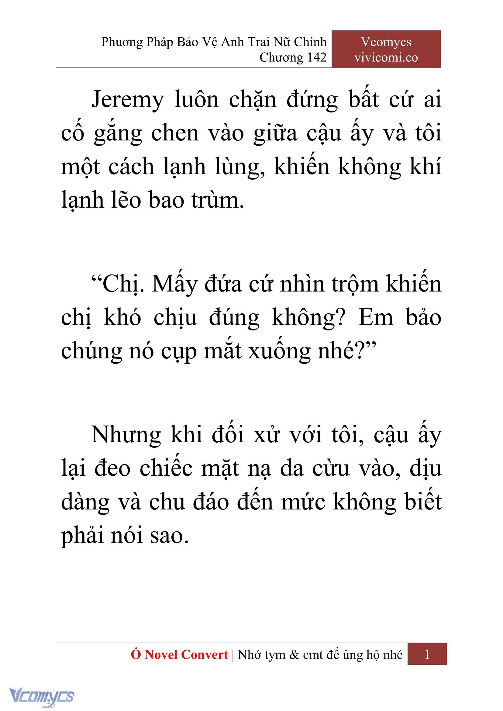 [Novel] Phương Pháp Bảo Vệ Anh Trai Nữ Chính Chap 142 - Trang 2