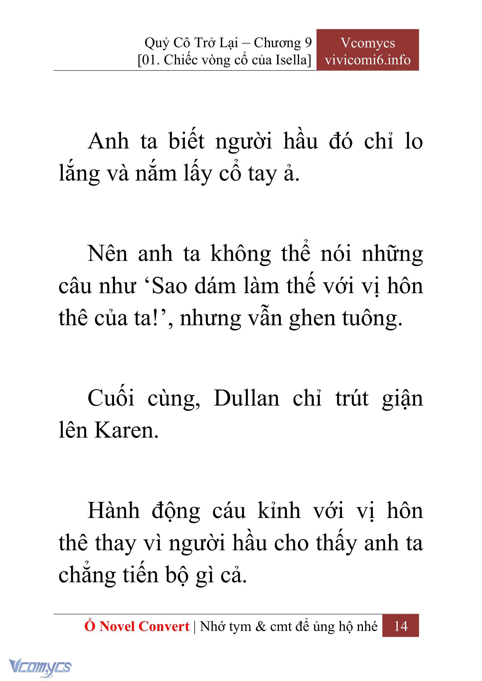 [Novel] Quý Cô Trở Lại Chap 9 - Next Chap 10