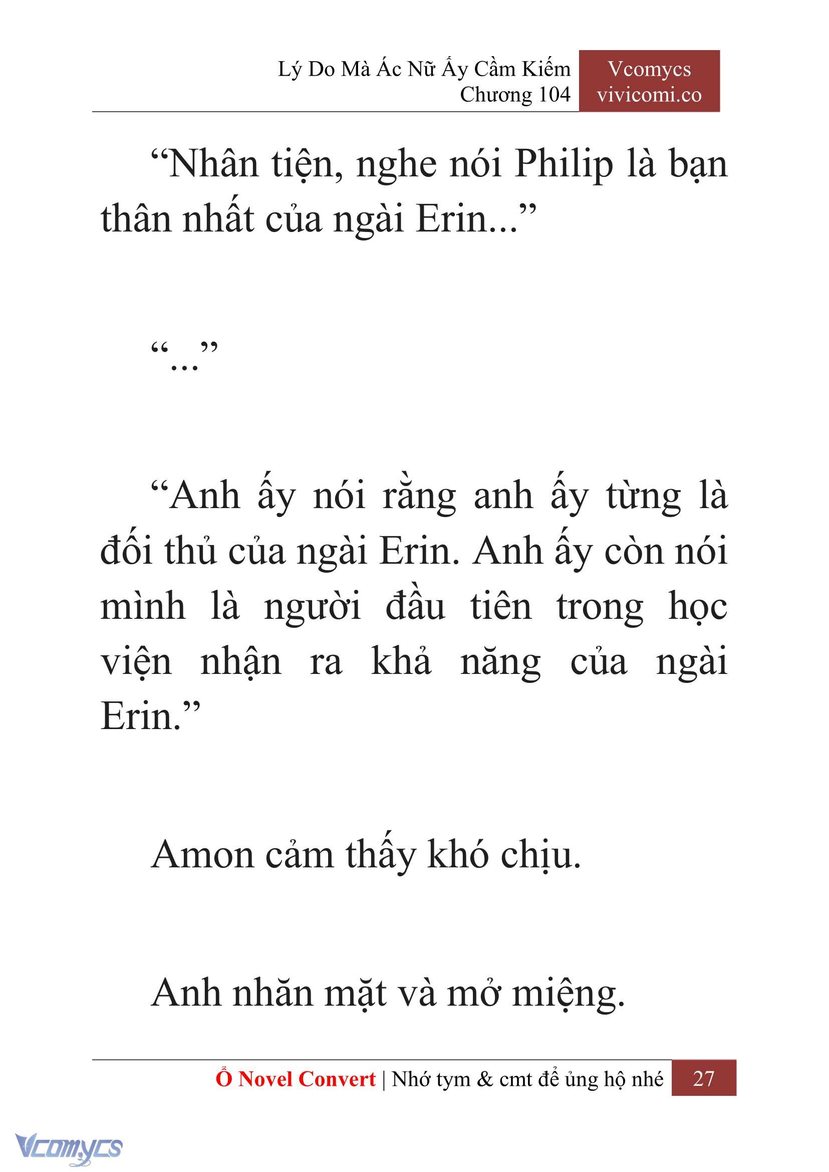 [Novel] Lý Do Mà Ác Nữ Ấy Cầm Kiếm Chap 104 - Trang 2