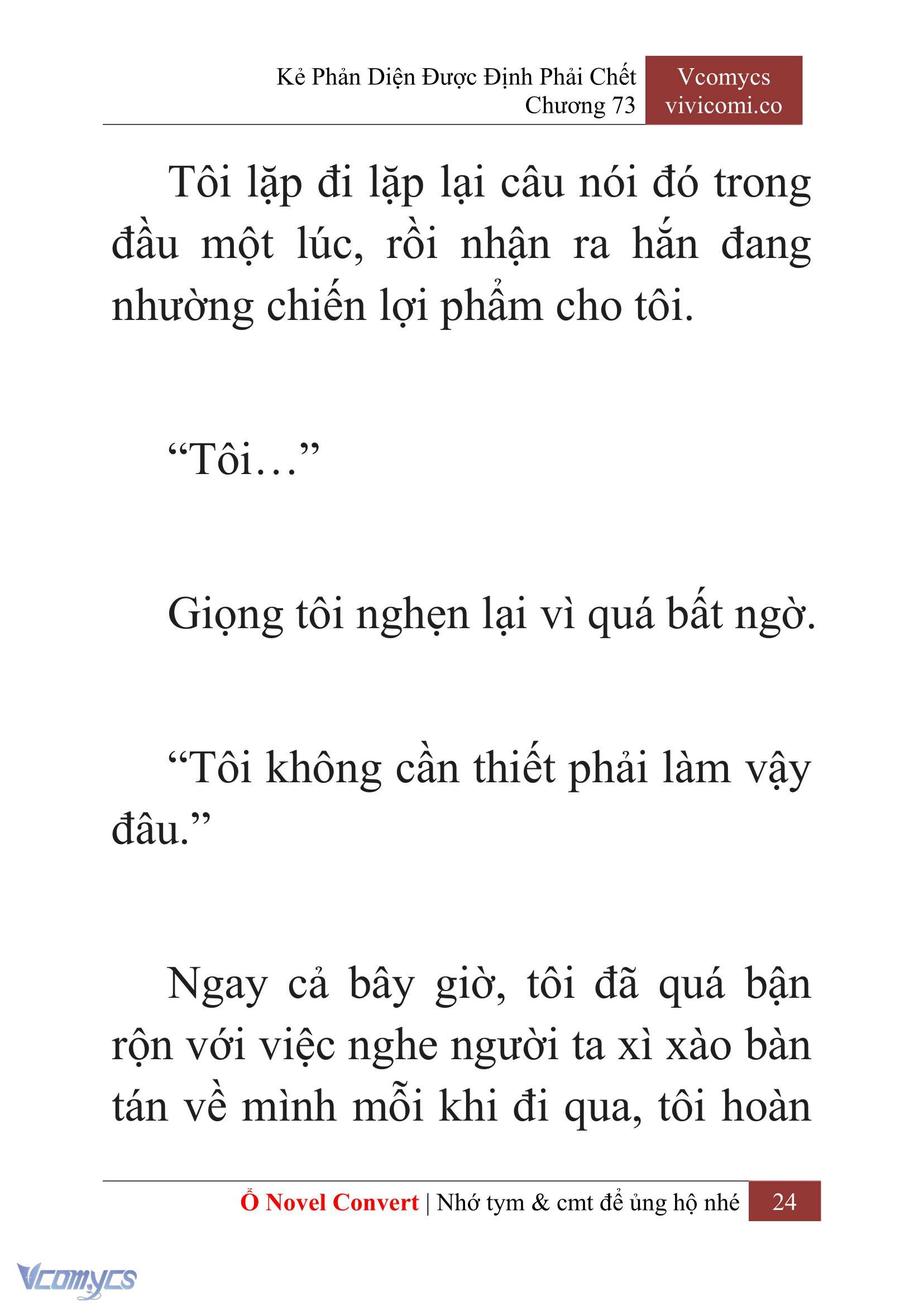 [Novel] Kẻ Phản Diện Được Định Phải Chết Chap 73 - Trang 2