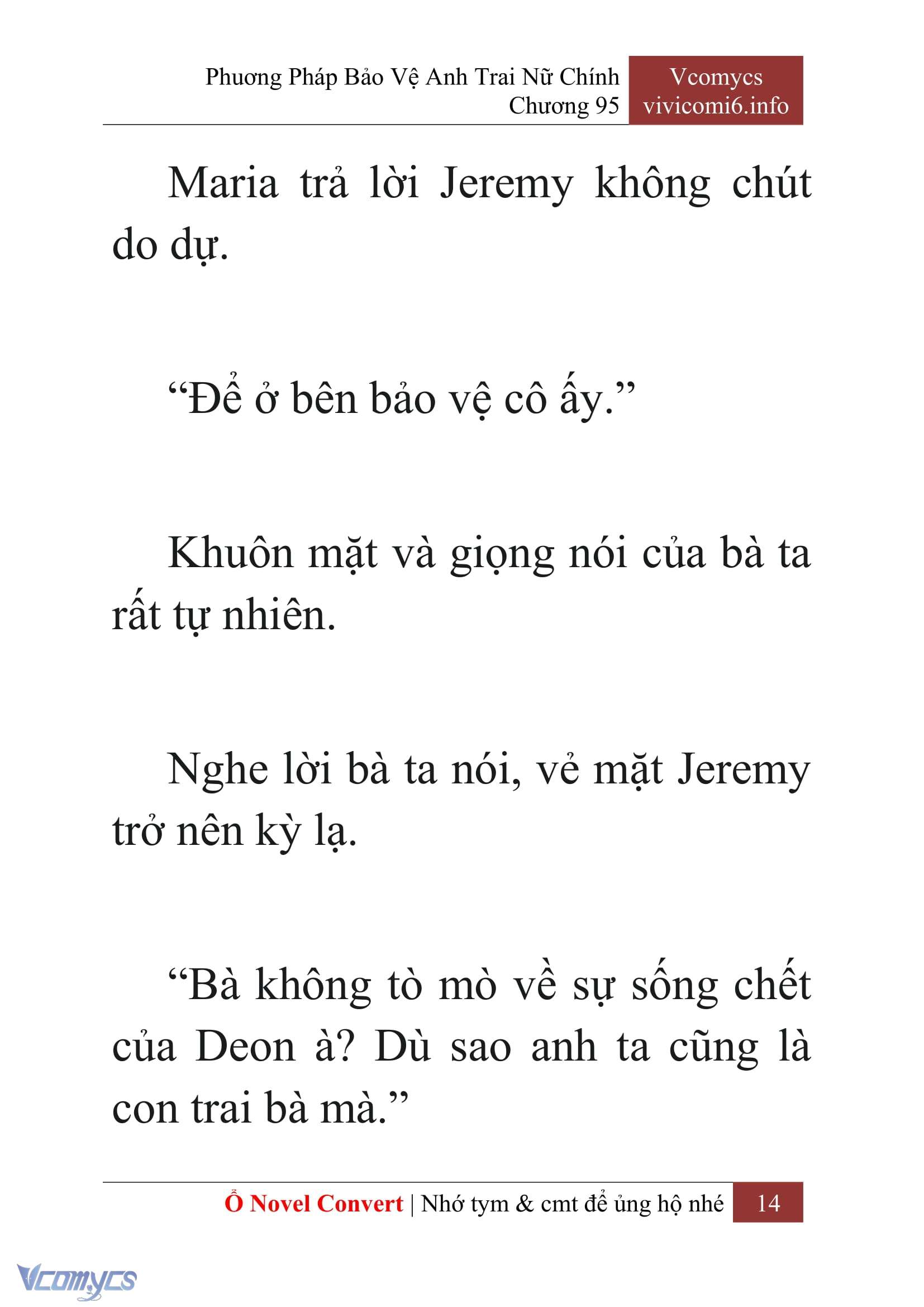 [Novel] Phương Pháp Bảo Vệ Anh Trai Nữ Chính Chap 95 - Trang 2