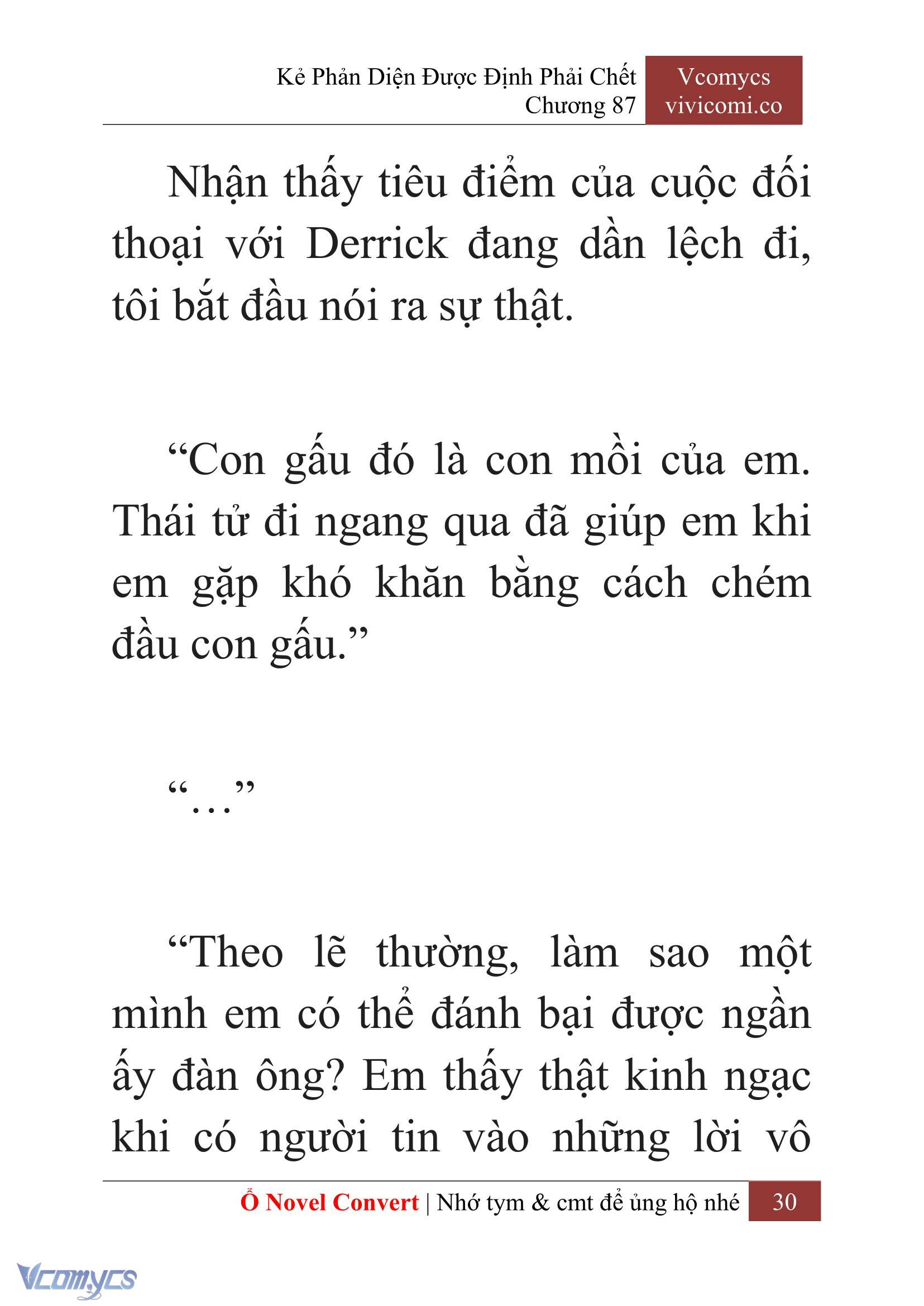 [Novel] Kẻ Phản Diện Được Định Phải Chết Chap 87 - Trang 2
