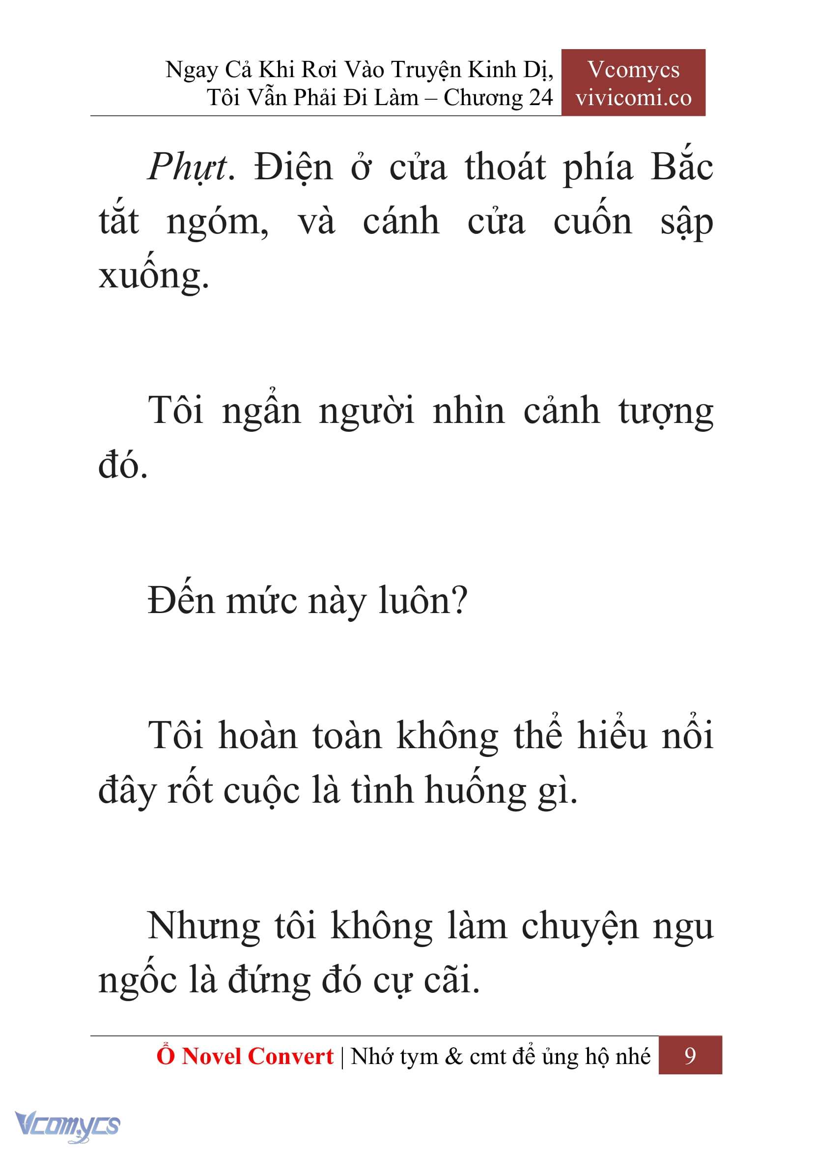 [Novel] Ngay Cả Khi Rơi Vào Truyện Kinh Dị, Tôi Vẫn Phải Đi Làm Chap 24 - Trang 2