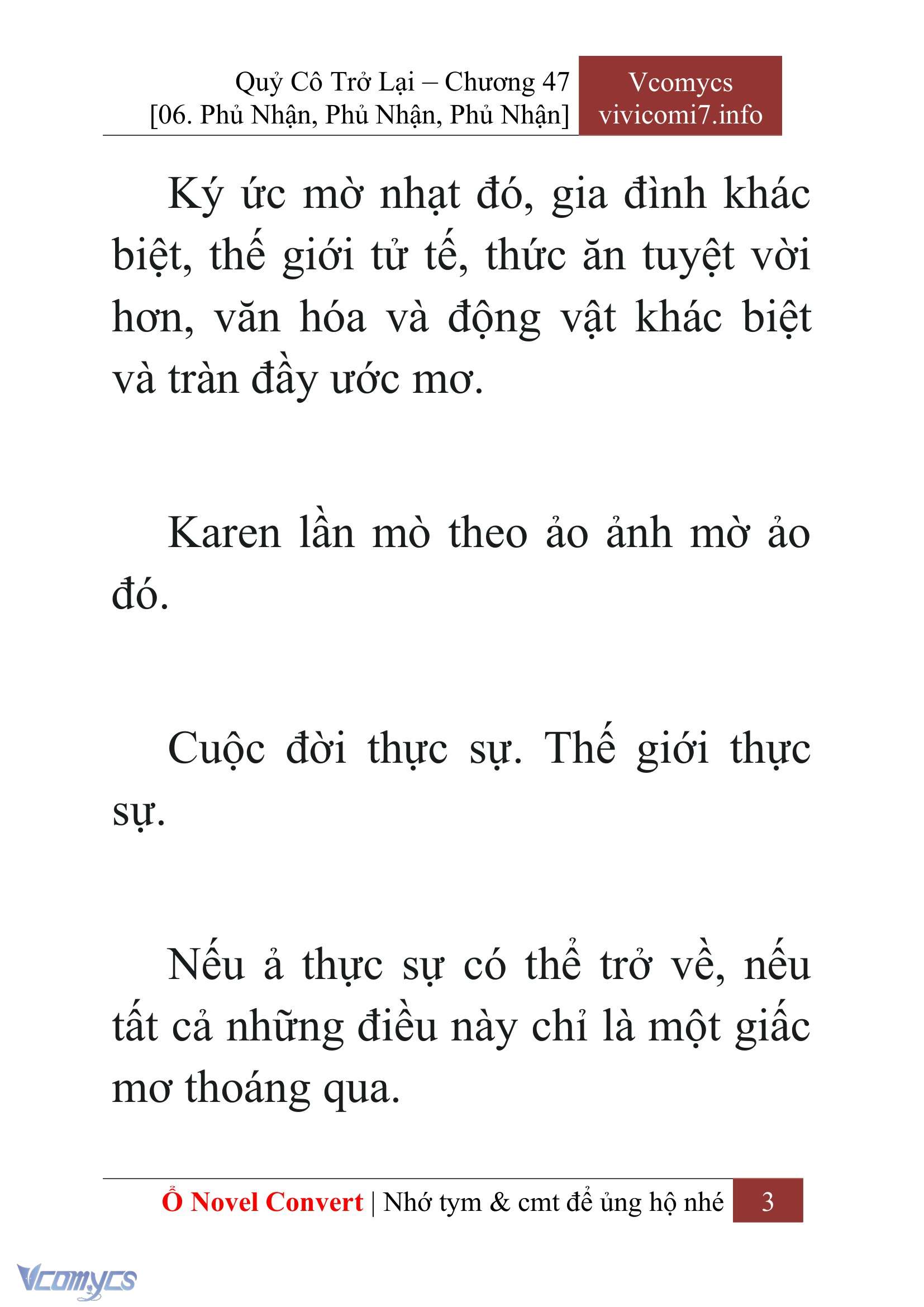 [Novel] Quý Cô Trở Lại Chap 47 - Trang 2