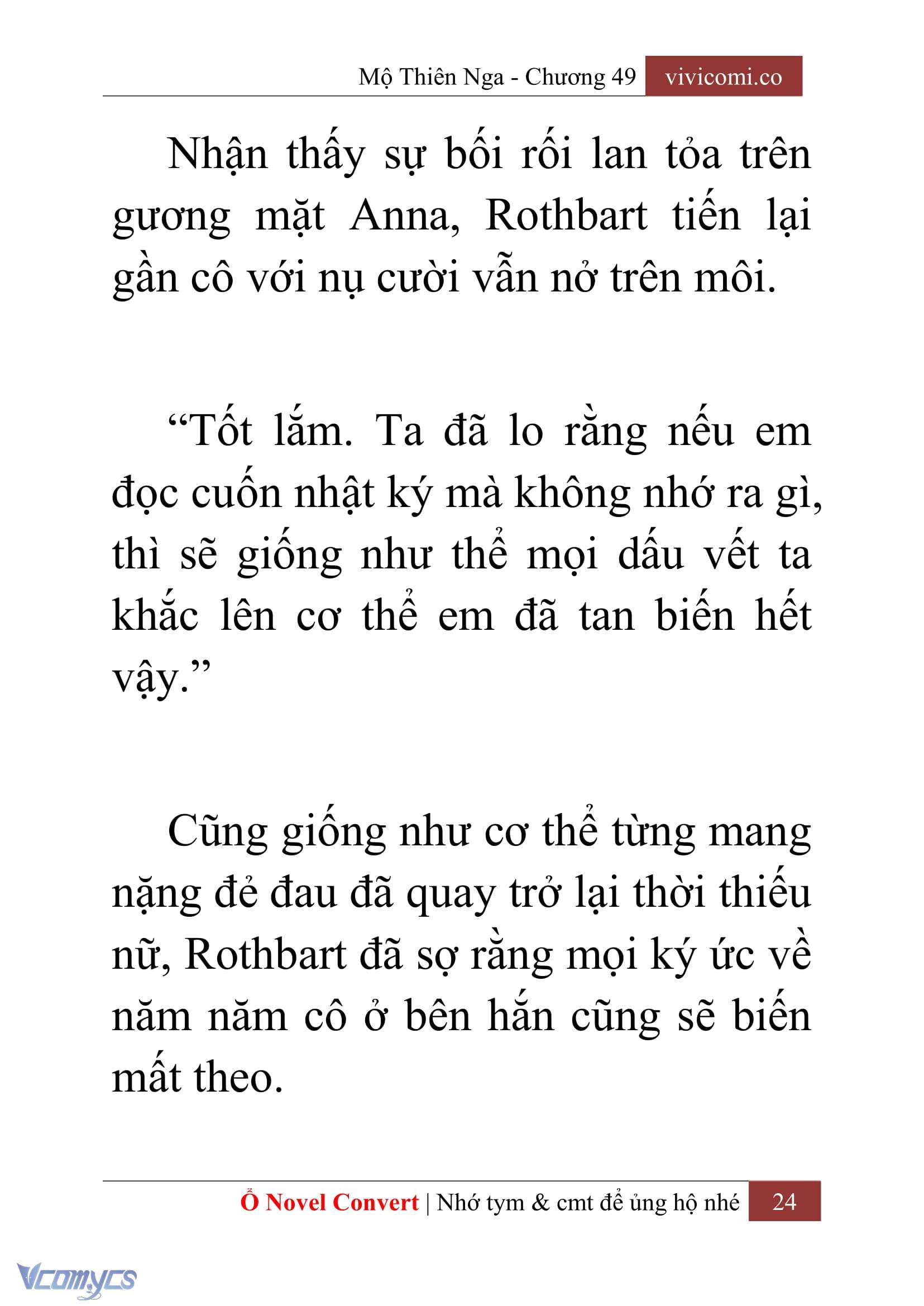 [Novel] Mộ Thiên Nga Chap 49 - Trang 2