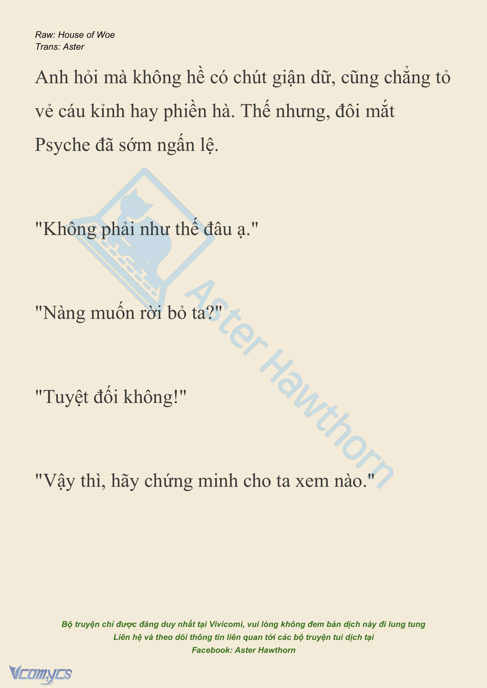 [NOVEL] Dành Cho Các Nữ Thần: Dành cho Psyche Chap 30 - Trang 2