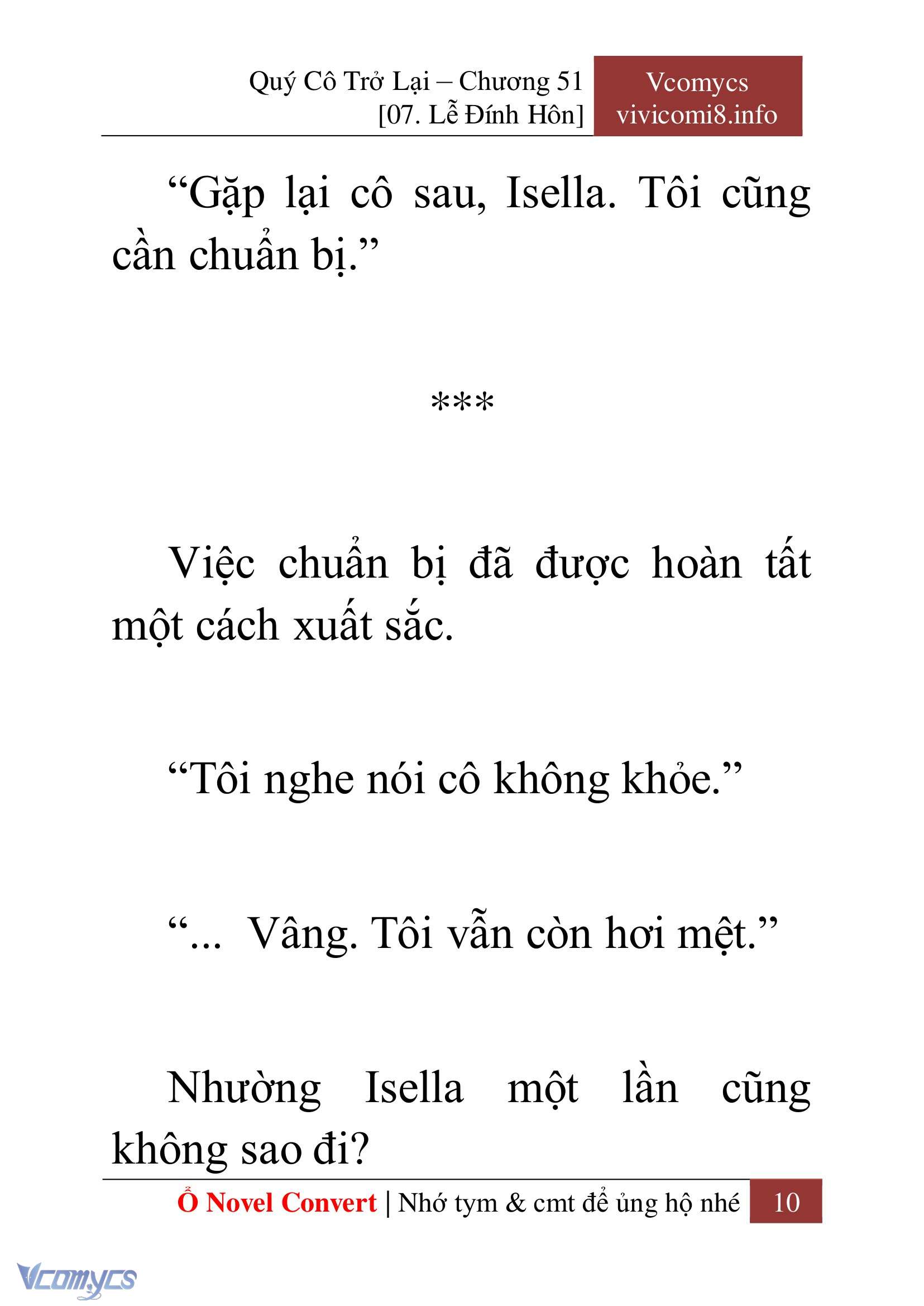 [Novel] Quý Cô Trở Lại Chap 51 - Trang 2