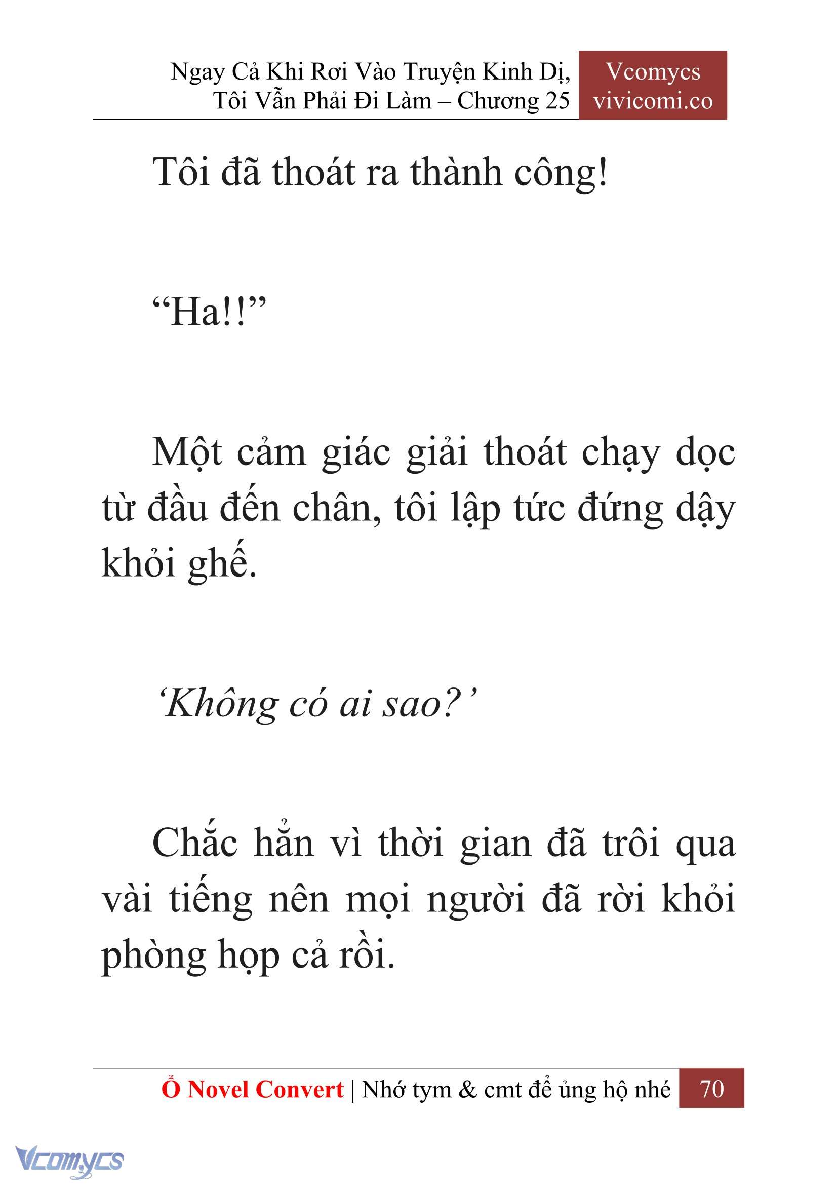 [Novel] Ngay Cả Khi Rơi Vào Truyện Kinh Dị, Tôi Vẫn Phải Đi Làm Chap 25 - Trang 2