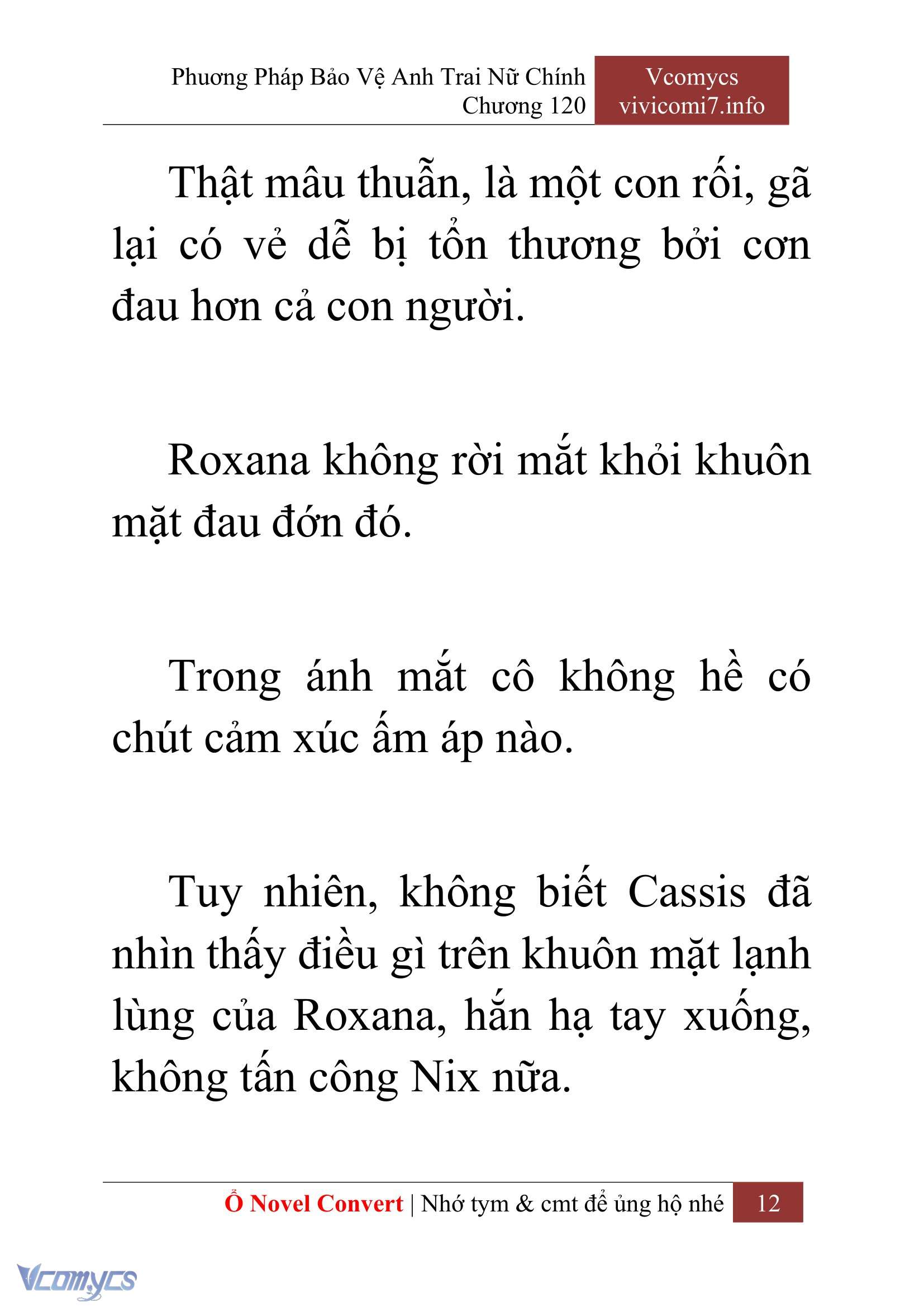 [Novel] Phương Pháp Bảo Vệ Anh Trai Nữ Chính Chap 120 - Trang 2