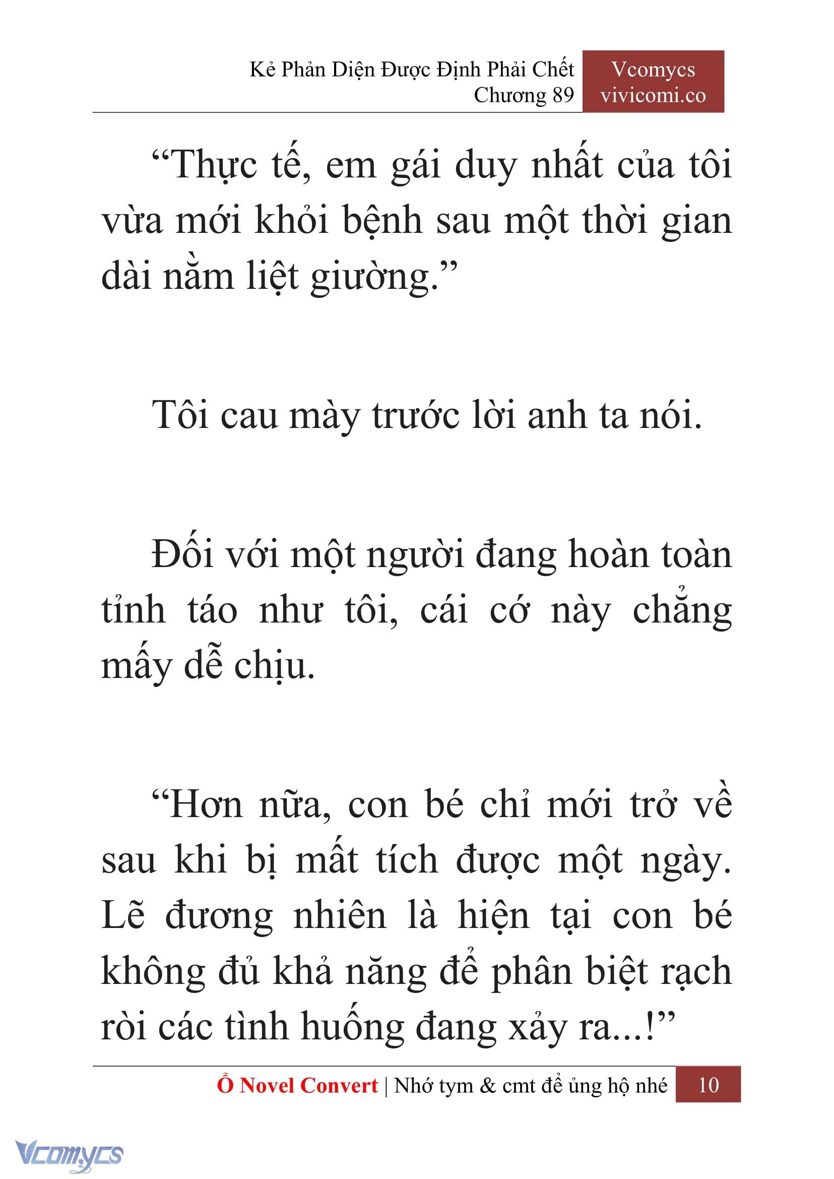 [Novel] Kẻ Phản Diện Được Định Phải Chết Chap 89 - Trang 2