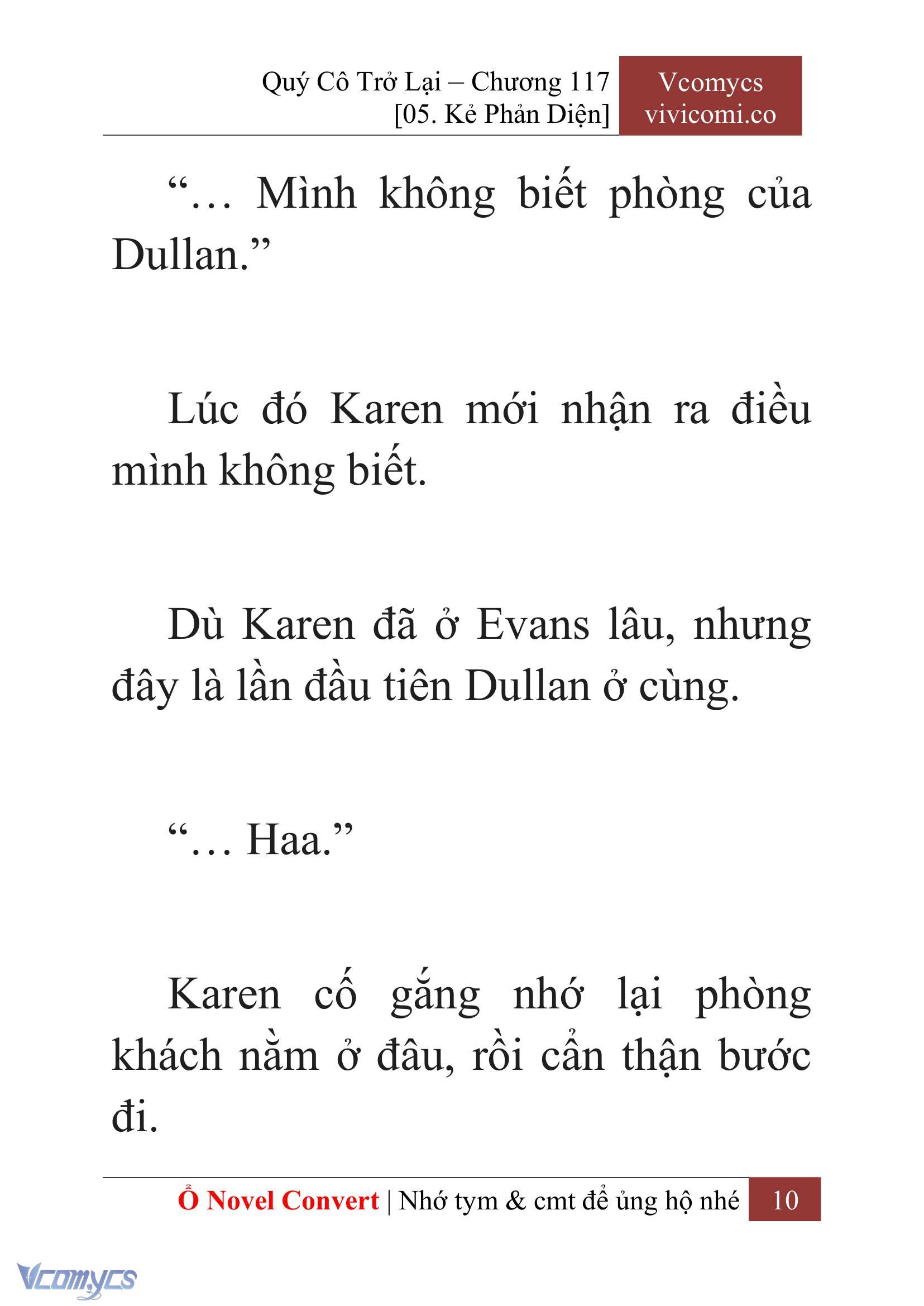 [Novel] Quý Cô Trở Lại Chap 117 - Trang 2