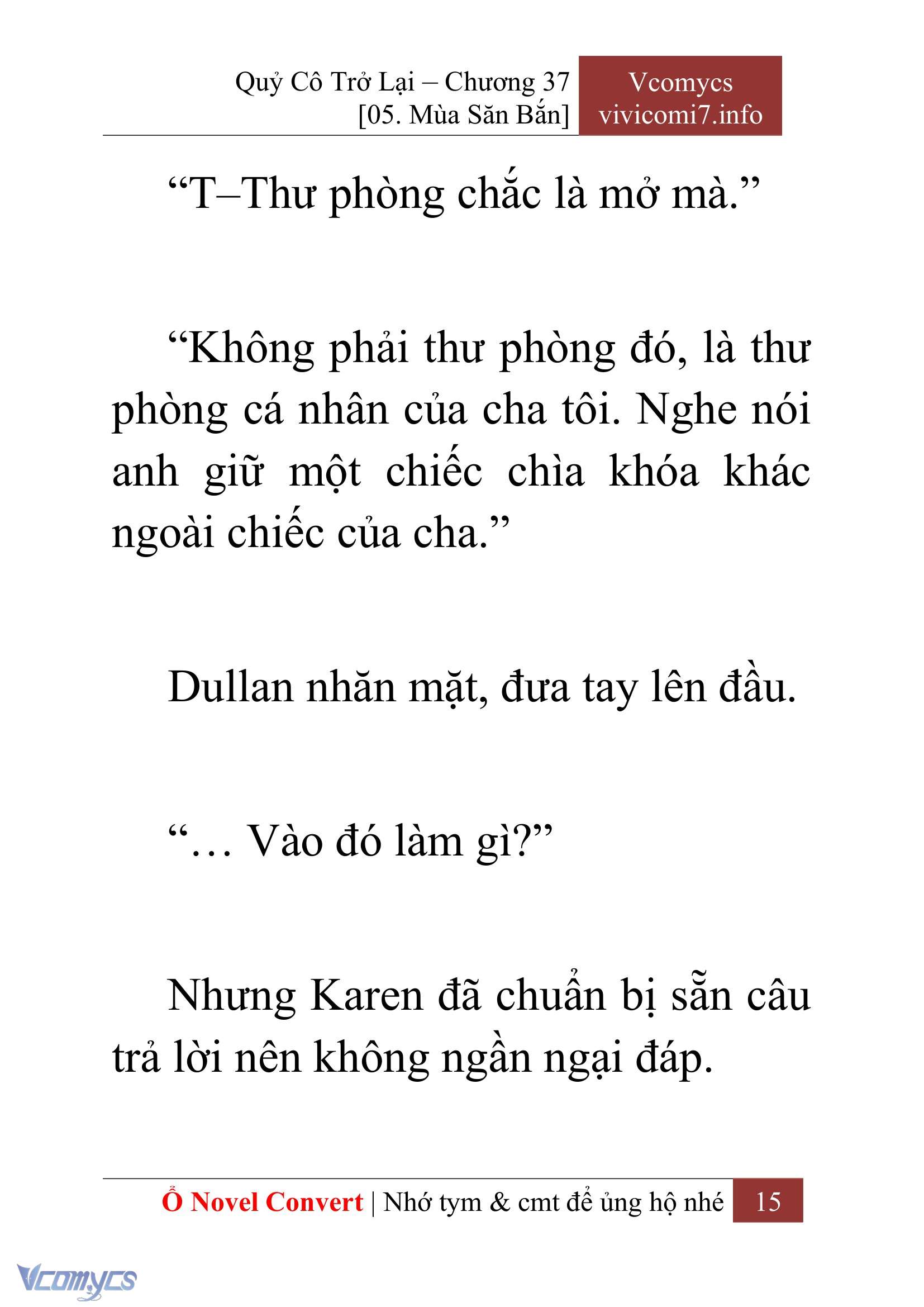 [Novel] Quý Cô Trở Lại Chap 37 - Trang 2
