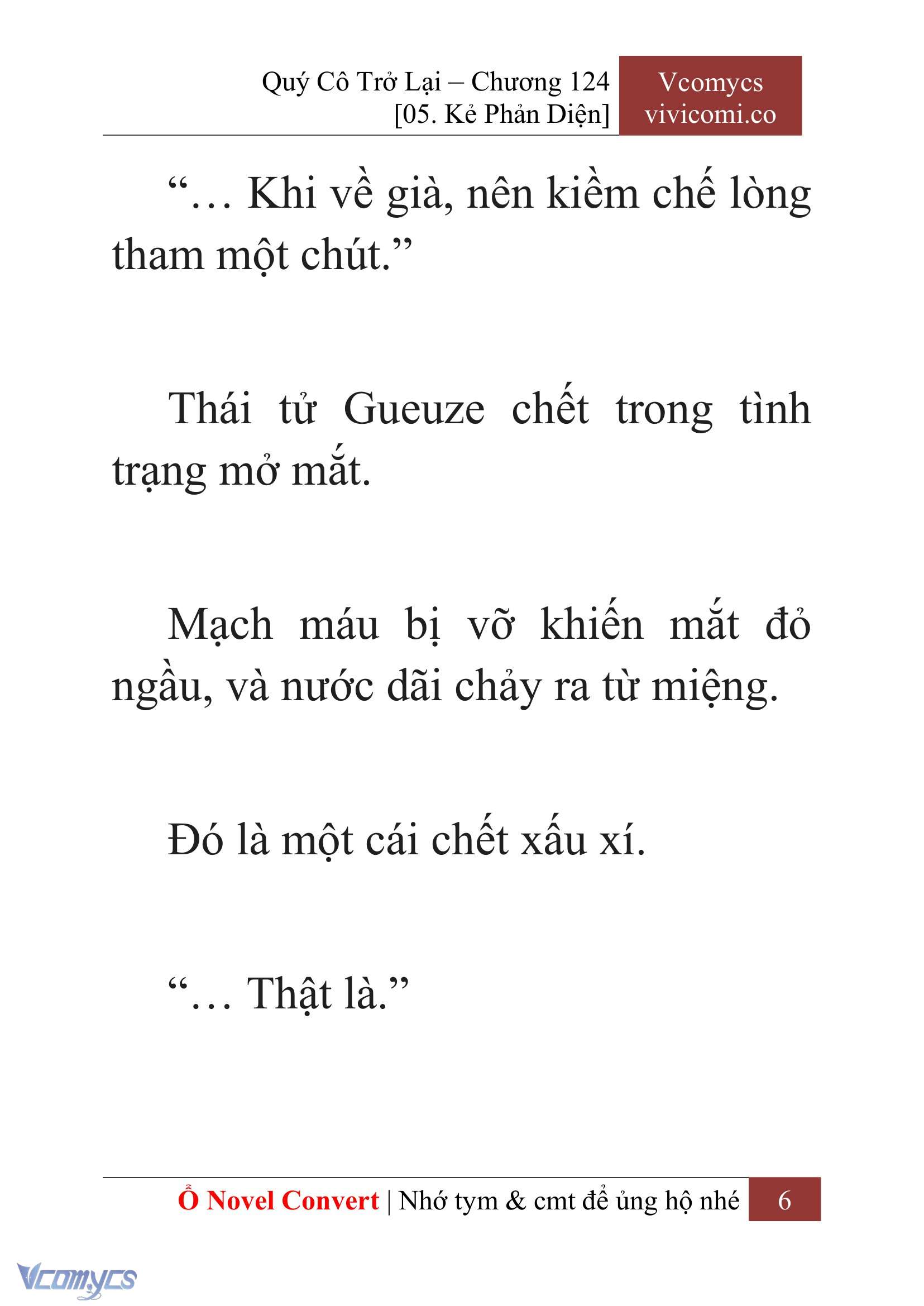 [Novel] Quý Cô Trở Lại Chap 124 - Next Chap 125