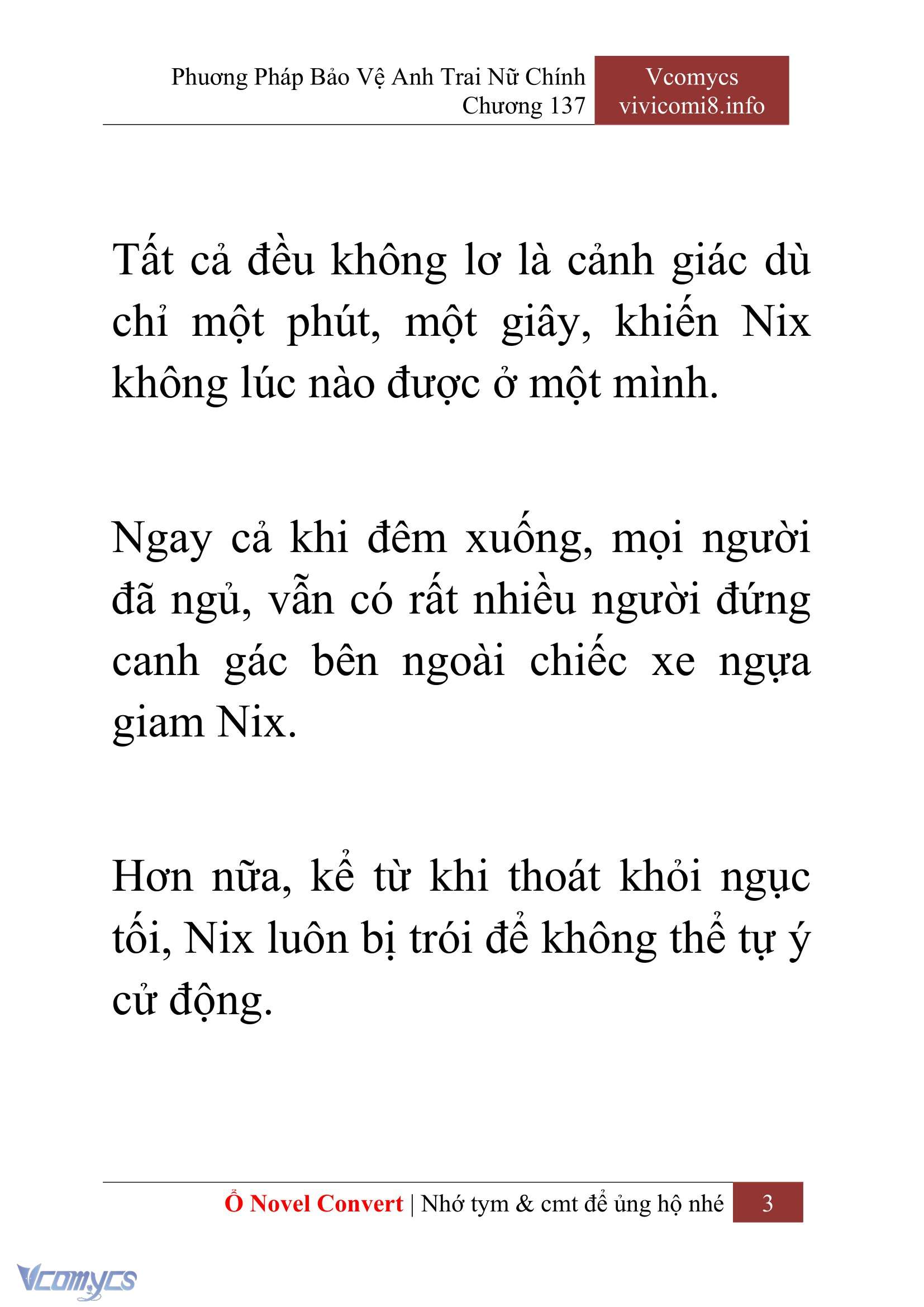 [Novel] Phương Pháp Bảo Vệ Anh Trai Nữ Chính Chap 137 - Trang 2