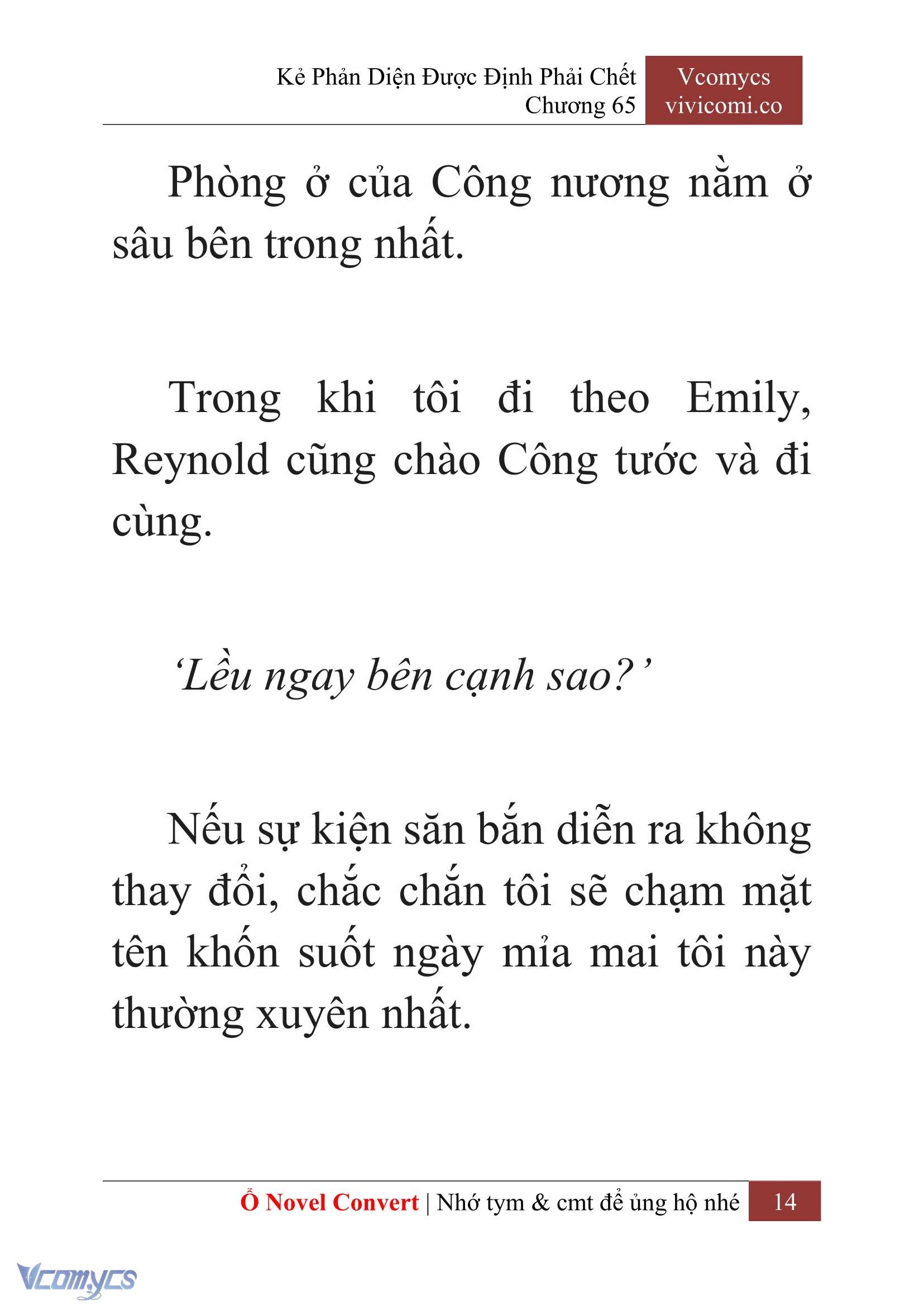 [Novel] Kẻ Phản Diện Được Định Phải Chết Chap 65 - Trang 2