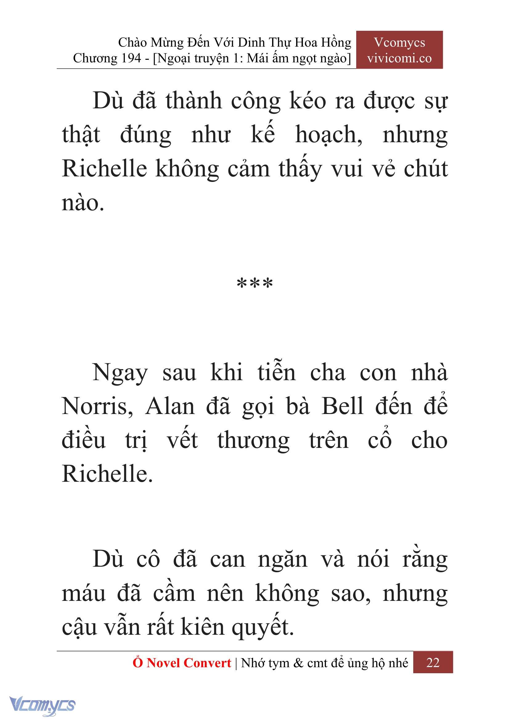 [Novel] Chào Mừng Đến Với Dinh Thự Hoa Hồng Chap 194 - Trang 2