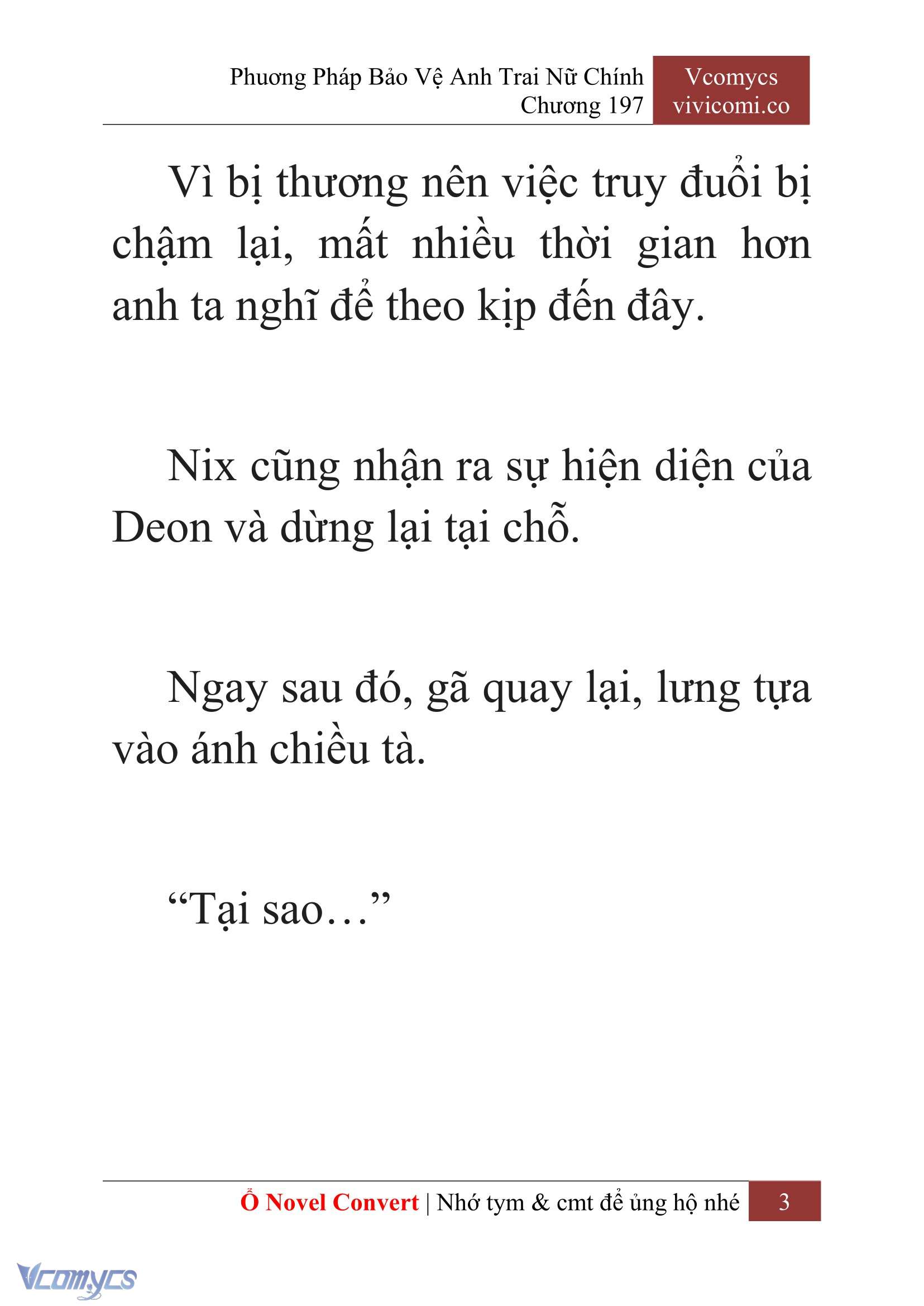[Novel] Phương Pháp Bảo Vệ Anh Trai Nữ Chính Chap 197 - Trang 2