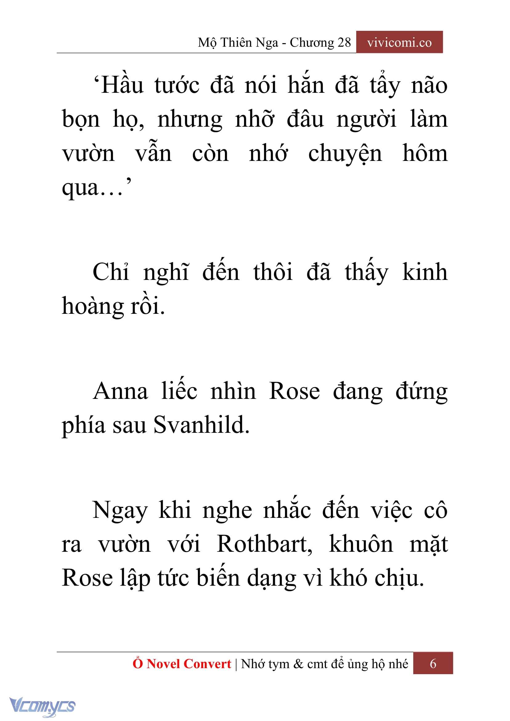 [Novel] Mộ Thiên Nga Chap 28 - Trang 2