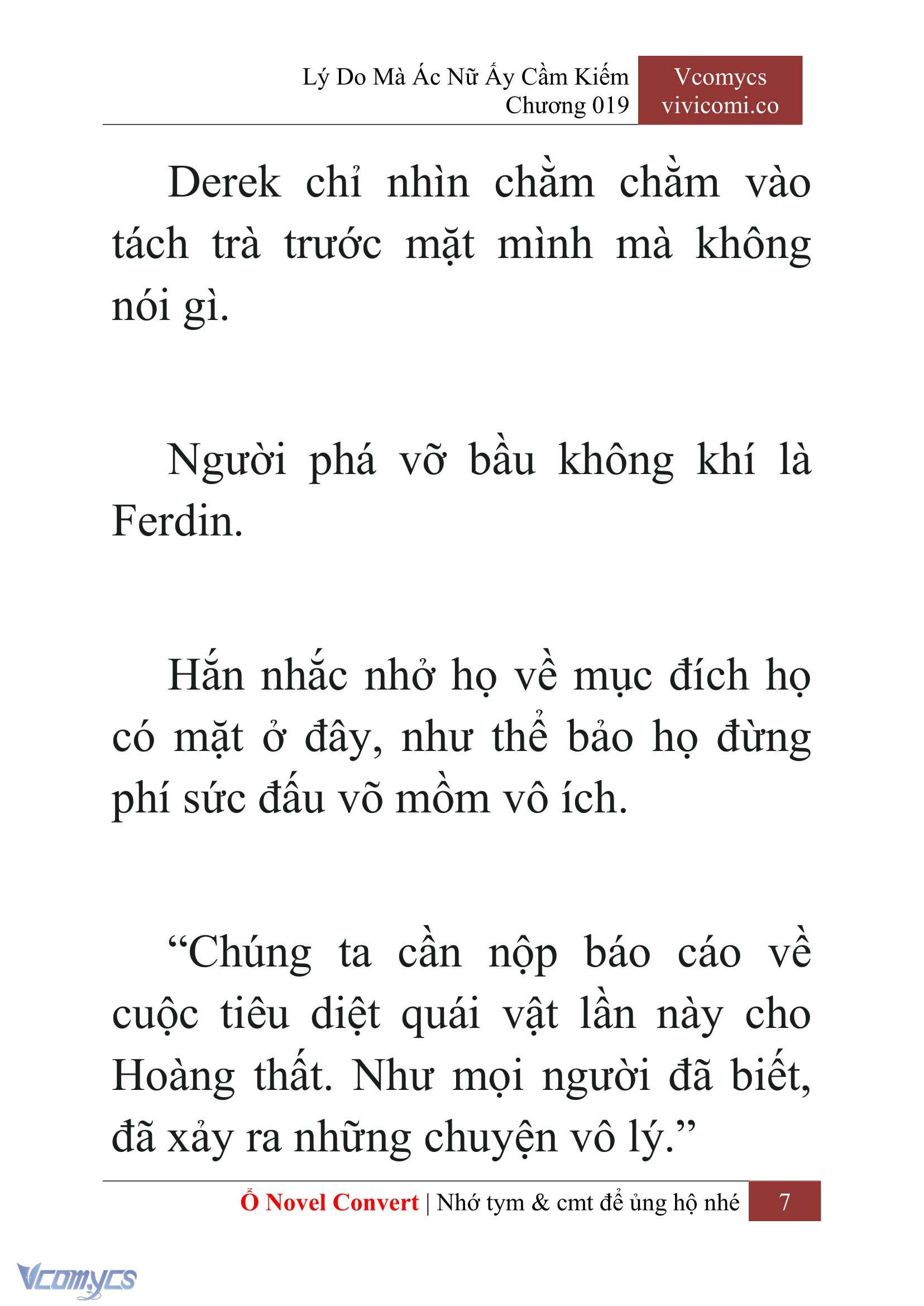 [Novel] Lý Do Mà Ác Nữ Ấy Cầm Kiếm Chap 19 - Trang 2