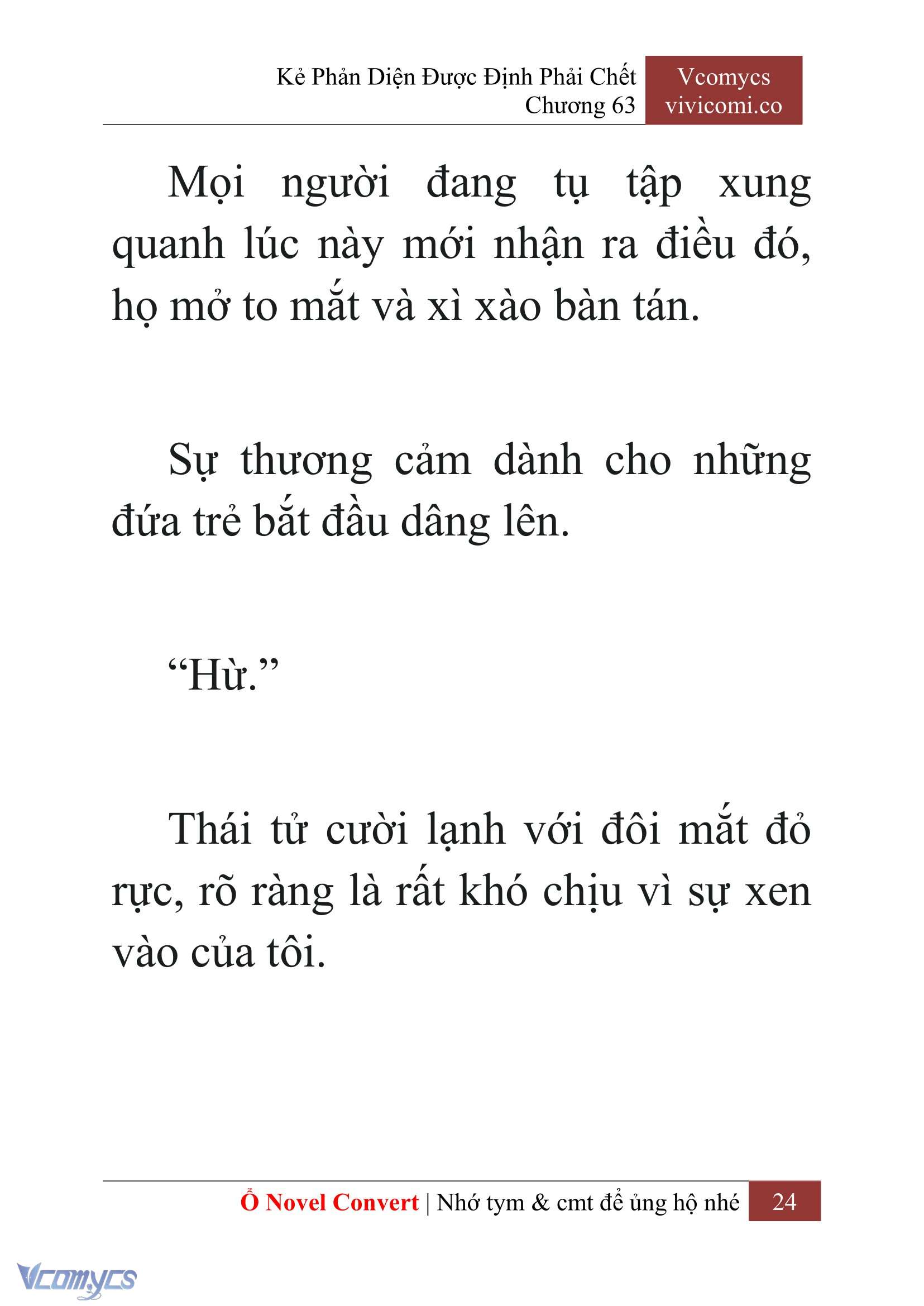 [Novel] Kẻ Phản Diện Được Định Phải Chết Chap 63 - Trang 2