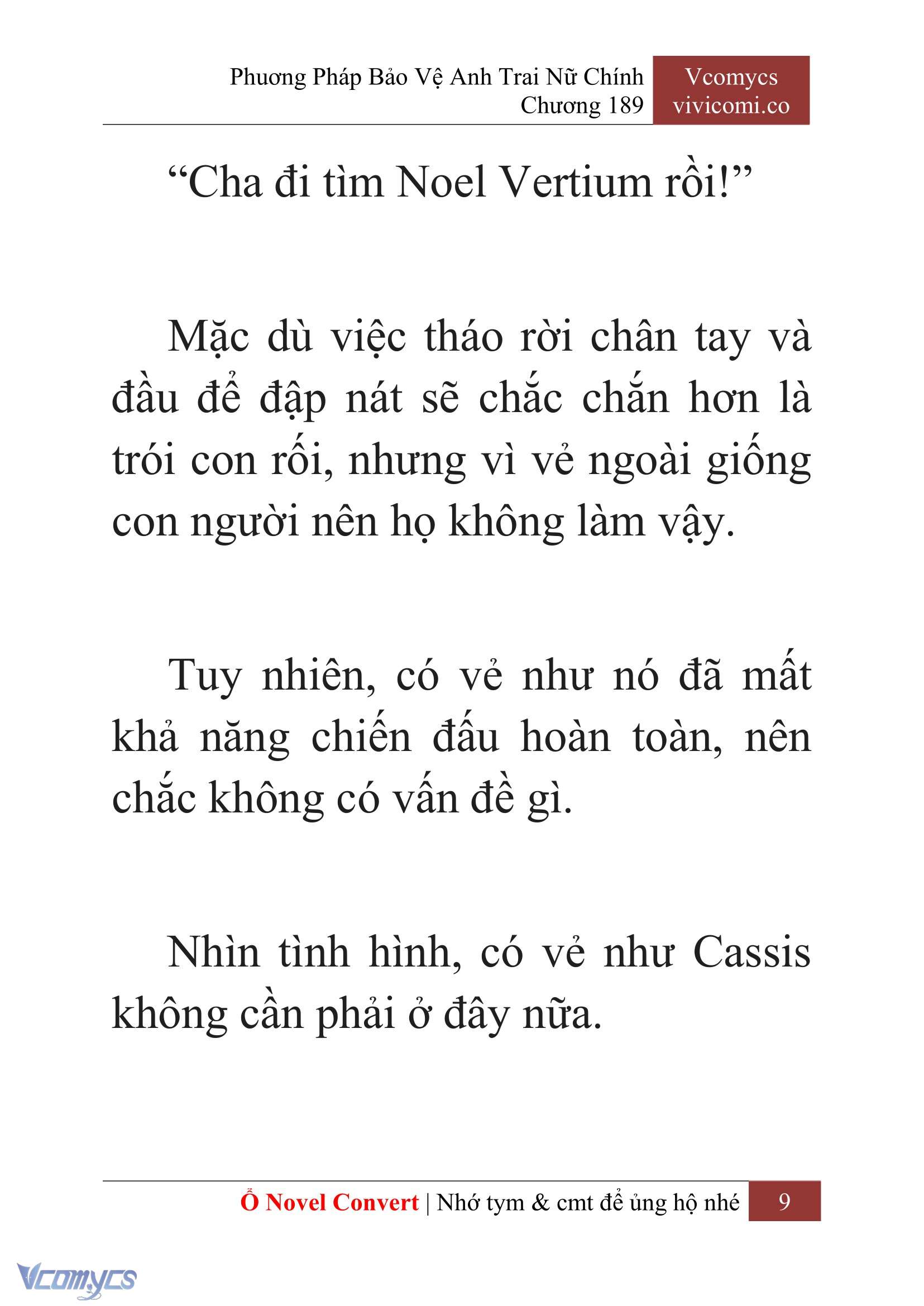 [Novel] Phương Pháp Bảo Vệ Anh Trai Nữ Chính Chap 189 - Trang 2