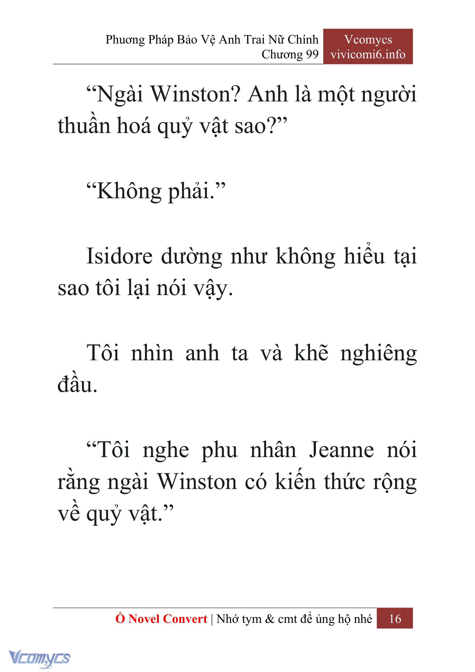 [Novel] Phương Pháp Bảo Vệ Anh Trai Nữ Chính Chap 99 - Trang 2