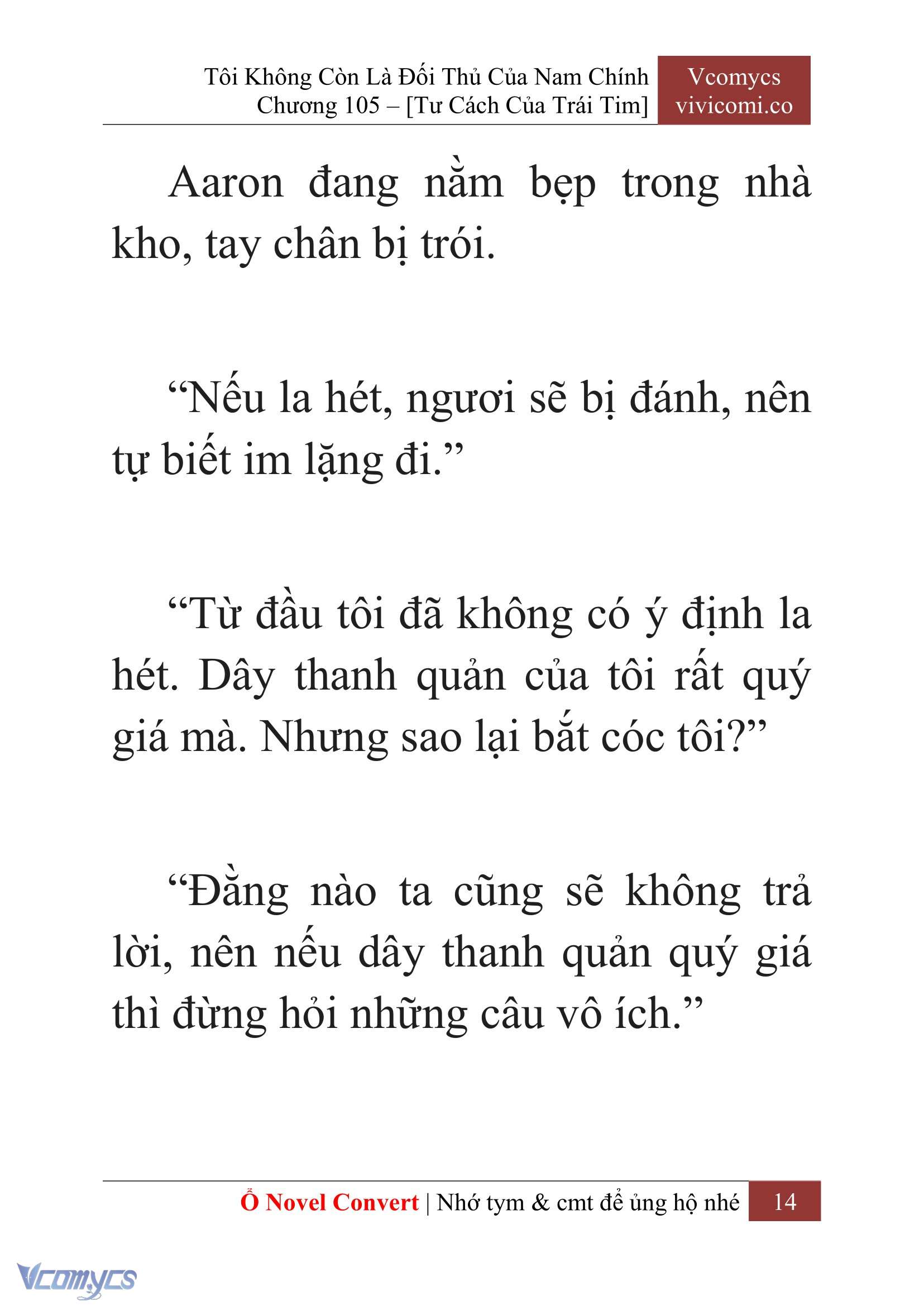 [Novel] Tôi Không Còn Là Đối Thủ Của Nam Chính Chap 105 - Trang 2