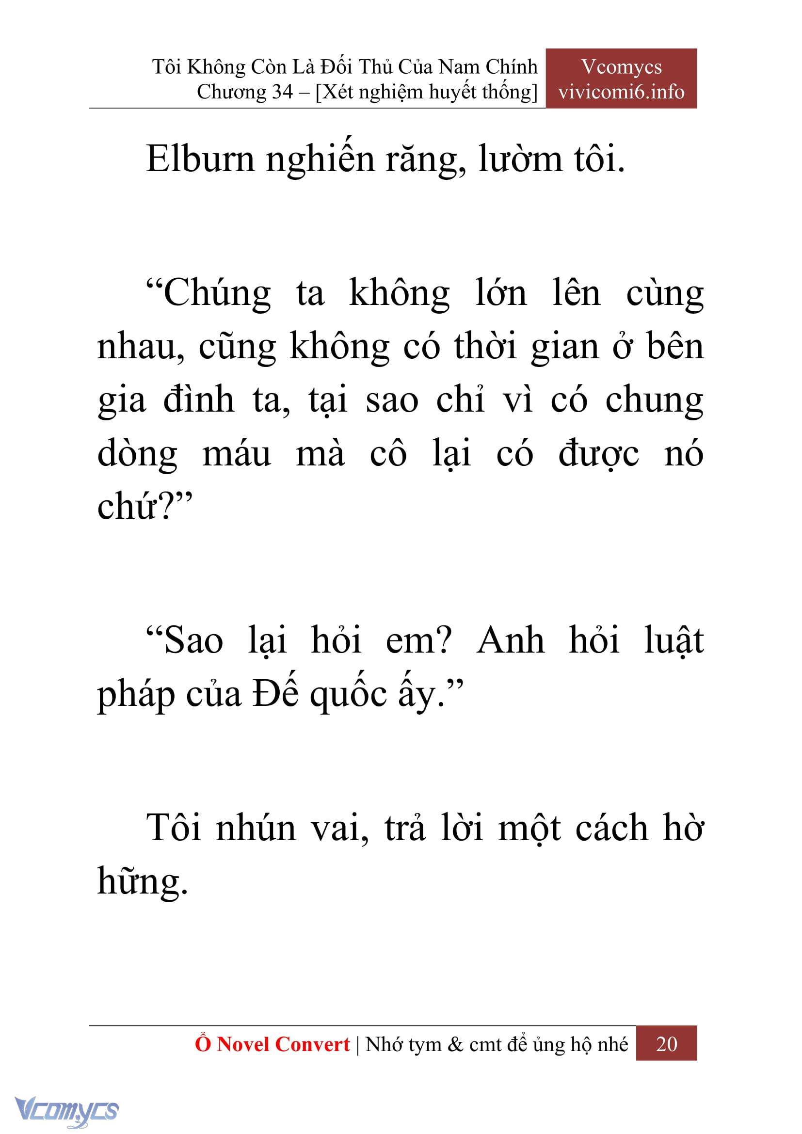 [Novel] Tôi Không Còn Là Đối Thủ Của Nam Chính Chap 34 - Trang 2