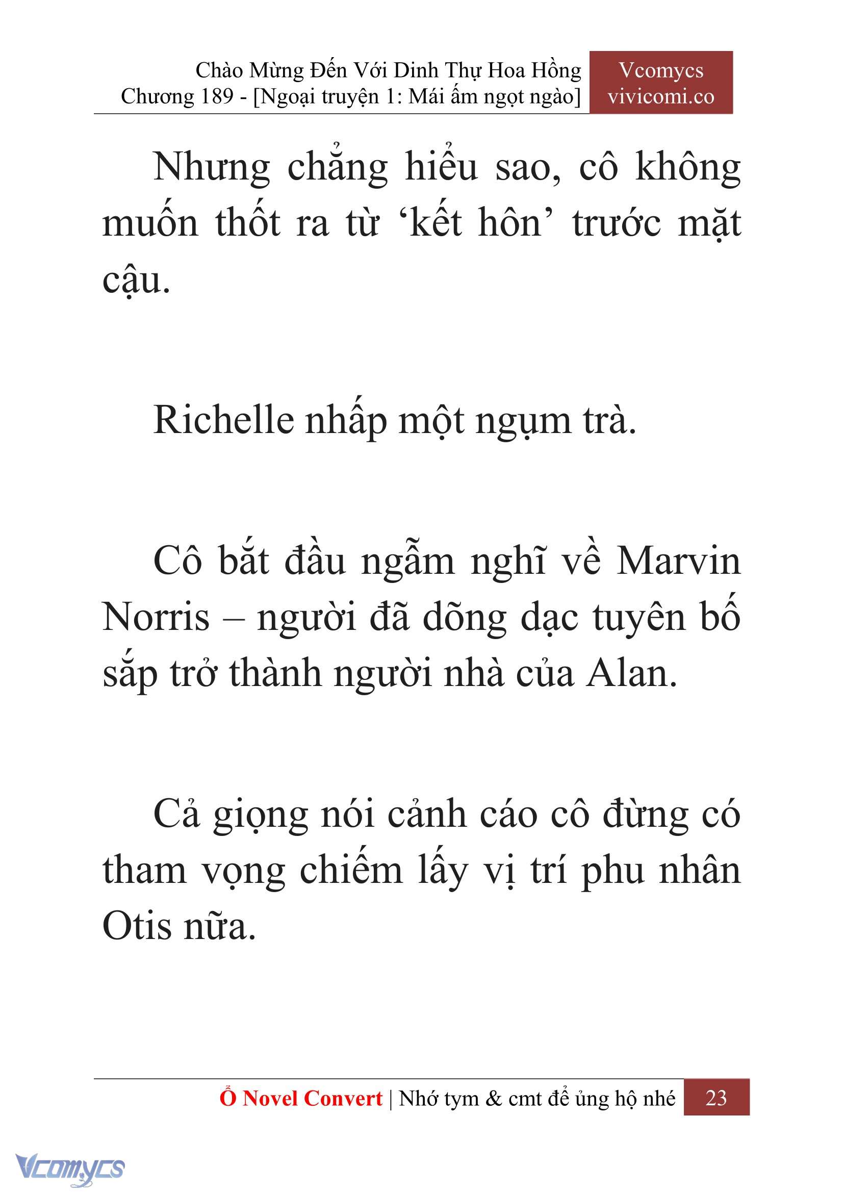 [Novel] Chào Mừng Đến Với Dinh Thự Hoa Hồng Chap 189 - Trang 2