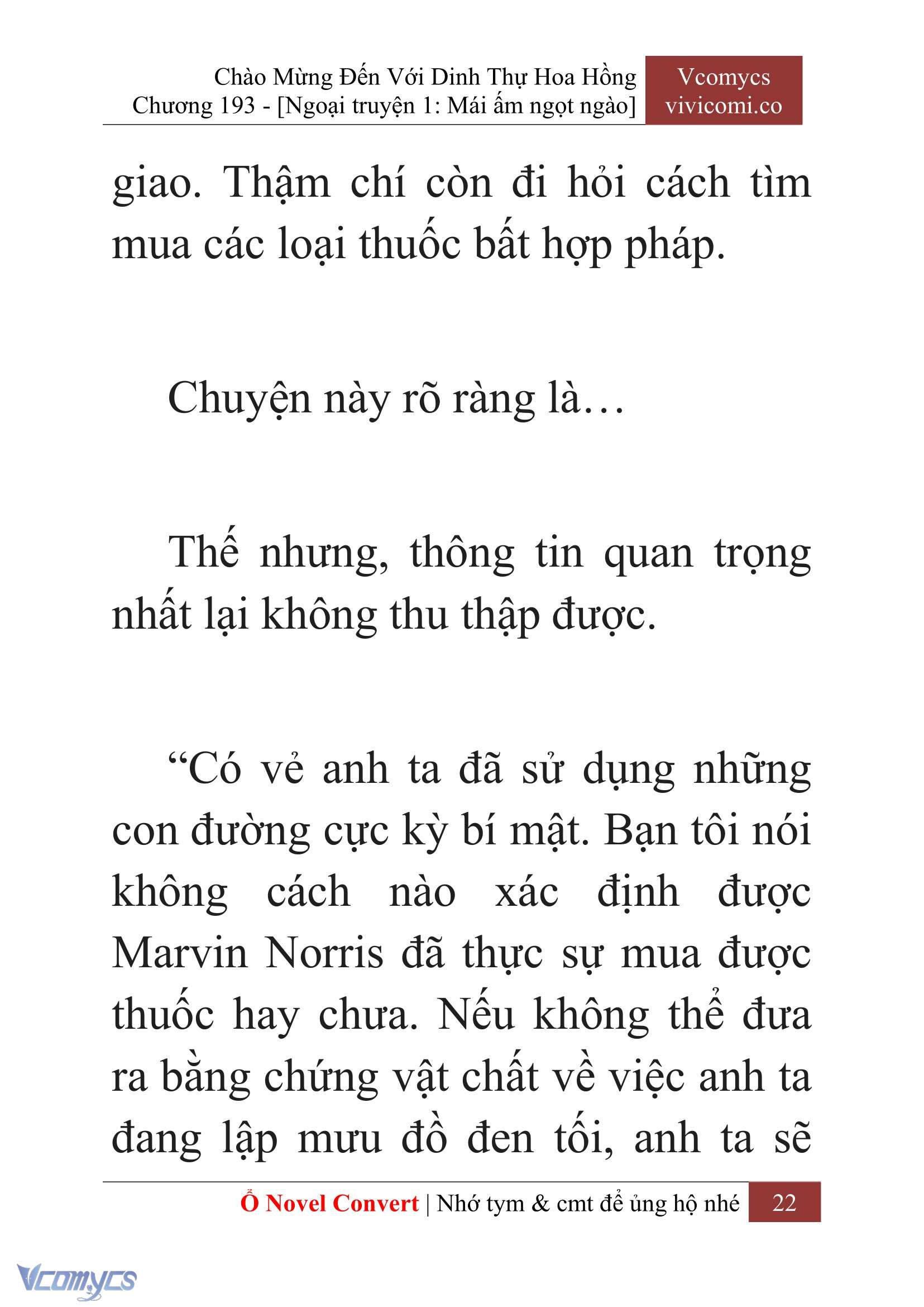 [Novel] Chào Mừng Đến Với Dinh Thự Hoa Hồng Chap 193 - Trang 2