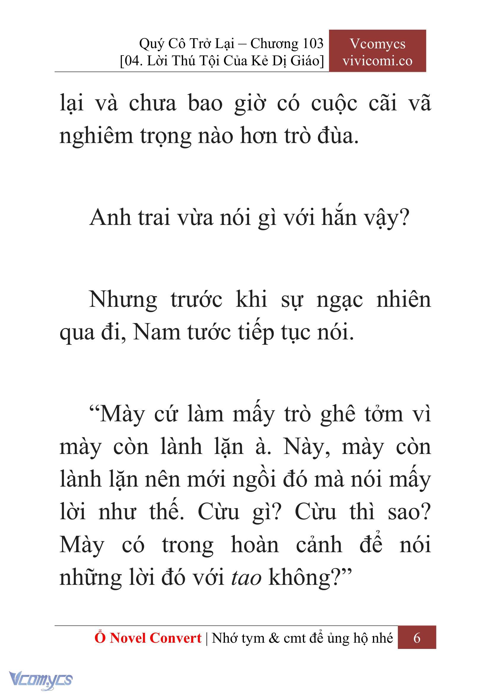 [Novel] Quý Cô Trở Lại Chap 103 - Trang 2