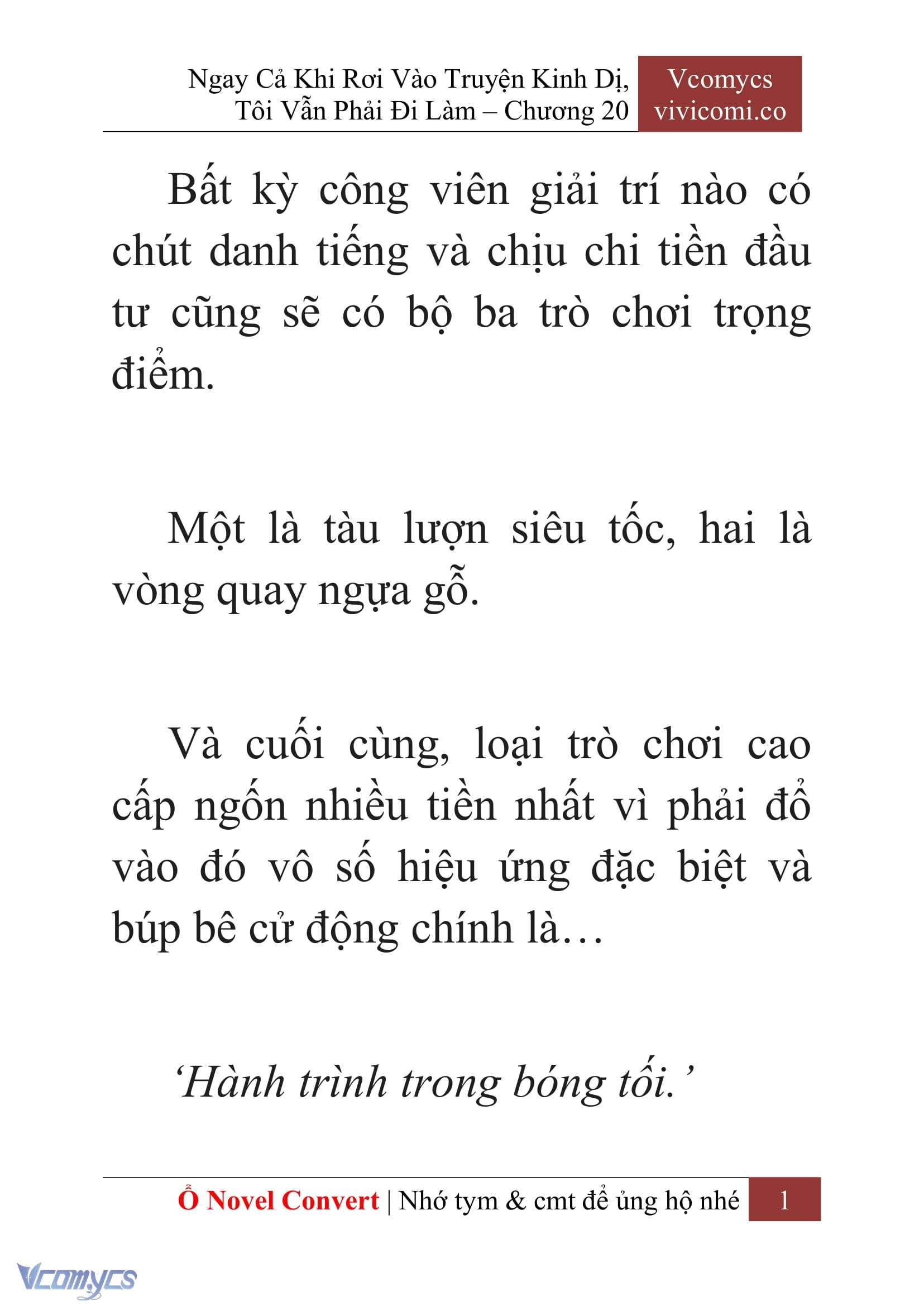 [Novel] Ngay Cả Khi Rơi Vào Truyện Kinh Dị, Tôi Vẫn Phải Đi Làm Chap 20 - Trang 2