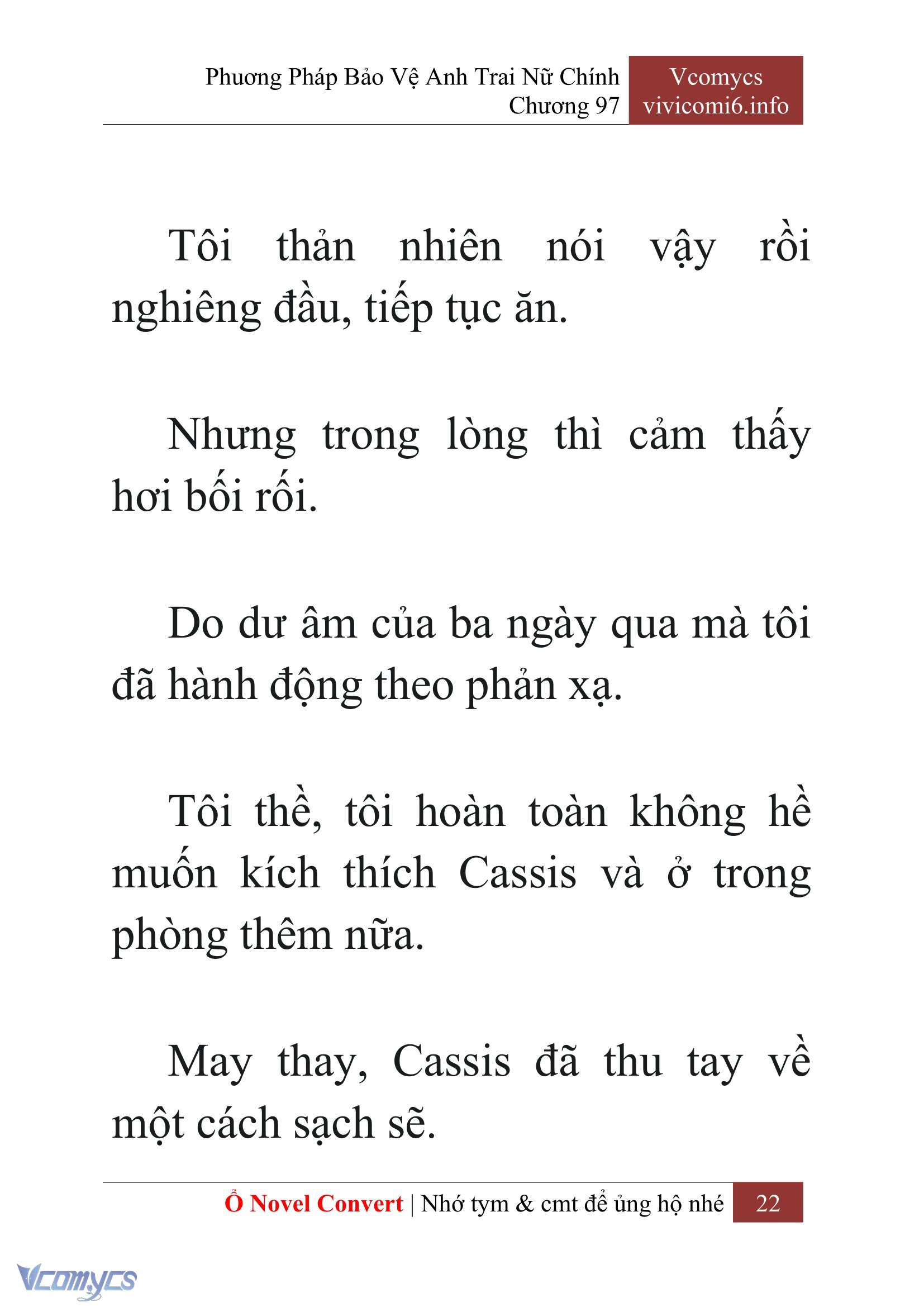 [Novel] Phương Pháp Bảo Vệ Anh Trai Nữ Chính Chap 97 - Trang 2