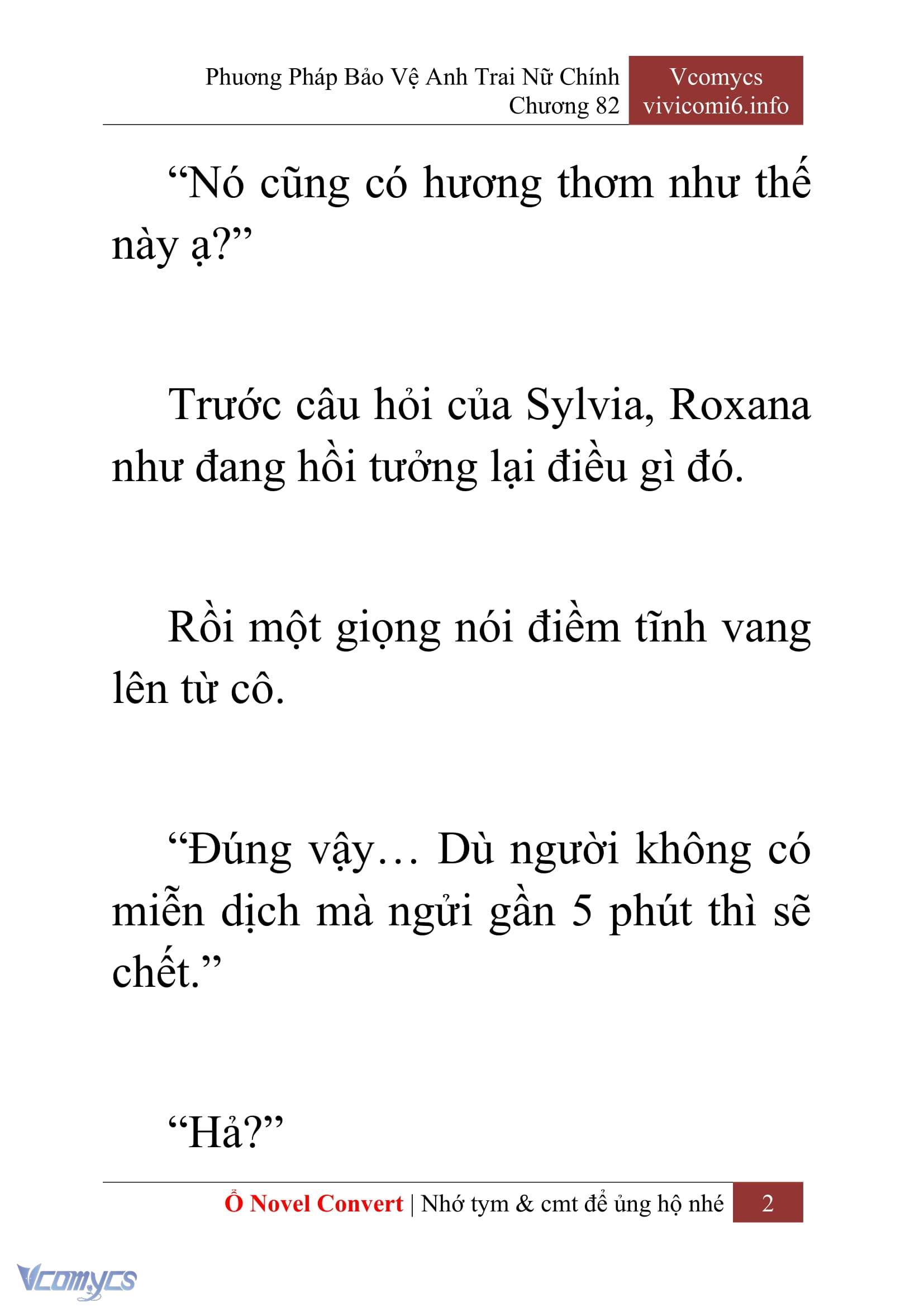 [Novel] Phương Pháp Bảo Vệ Anh Trai Nữ Chính Chap 82 - Trang 2