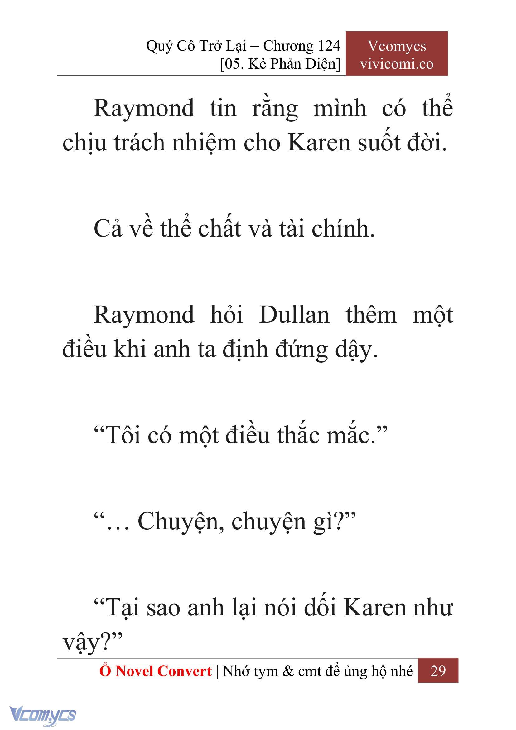 [Novel] Quý Cô Trở Lại Chap 124 - Next Chap 125