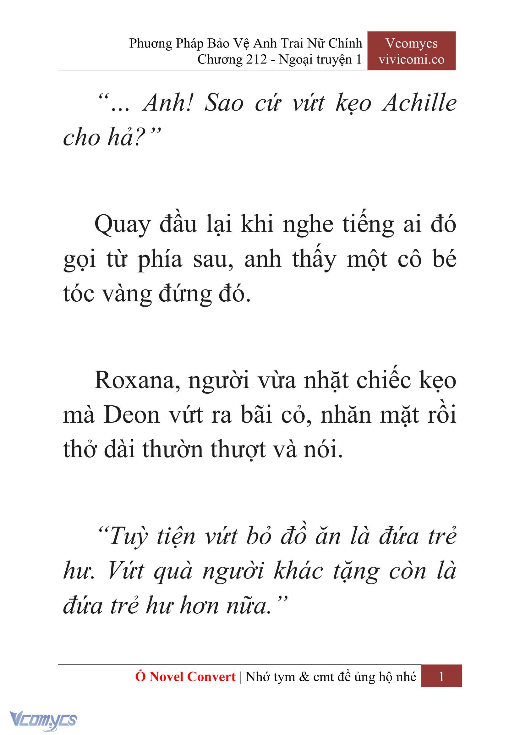 [Novel] Phương Pháp Bảo Vệ Anh Trai Nữ Chính Chap 212 - Trang 2