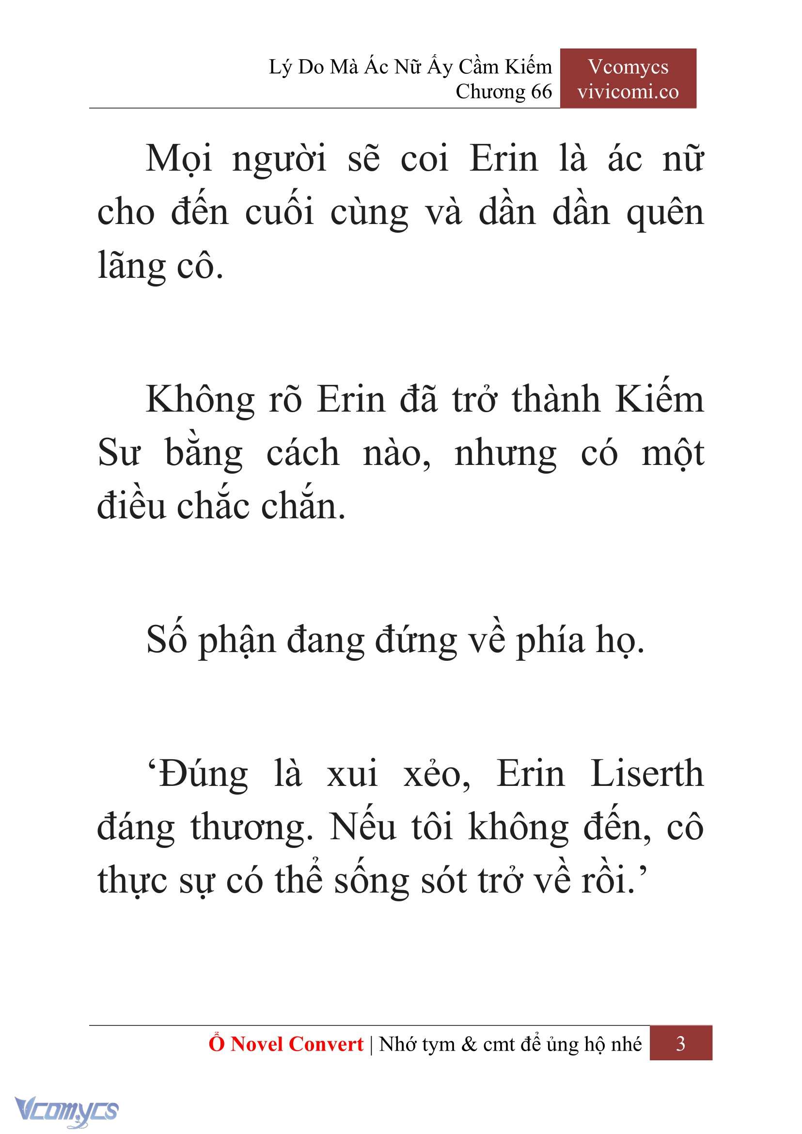 [Novel] Lý Do Mà Ác Nữ Ấy Cầm Kiếm Chap 66 - Trang 2