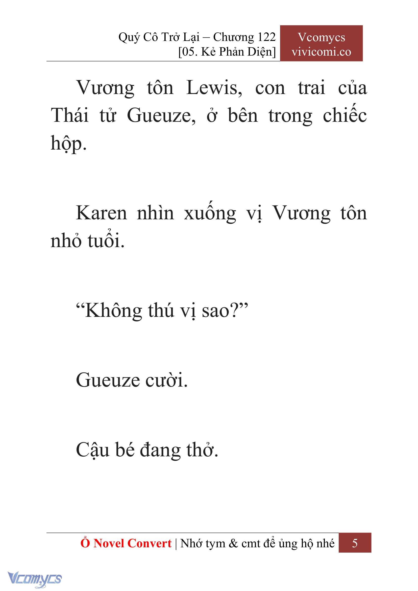 [Novel] Quý Cô Trở Lại Chap 122 - Trang 2