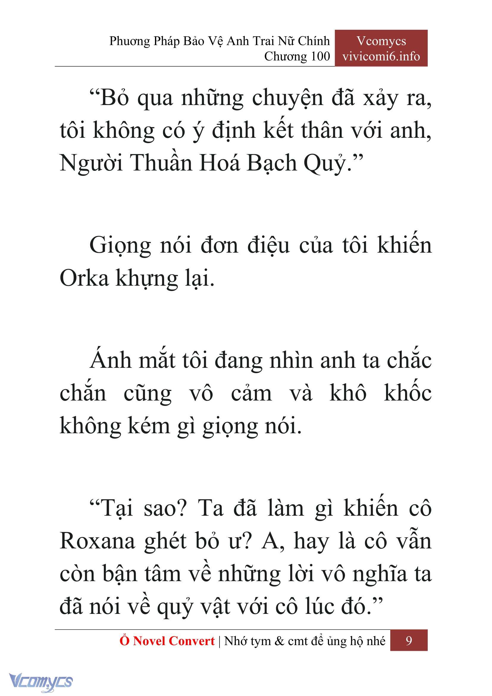 [Novel] Phương Pháp Bảo Vệ Anh Trai Nữ Chính Chap 100 - Trang 2