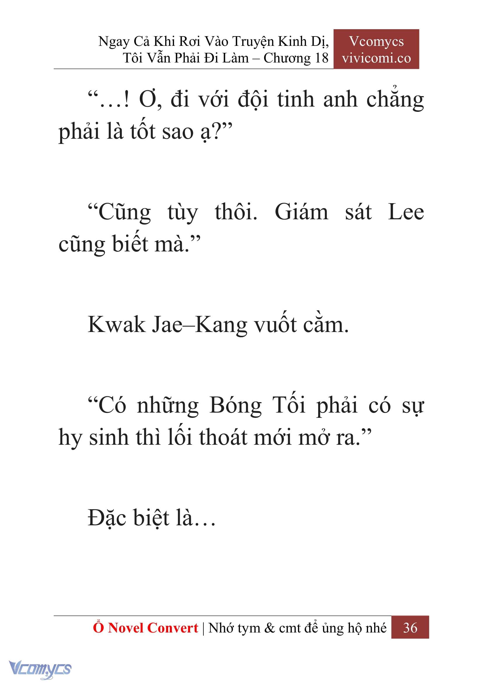 [Novel] Ngay Cả Khi Rơi Vào Truyện Kinh Dị, Tôi Vẫn Phải Đi Làm Chap 18 - Trang 2
