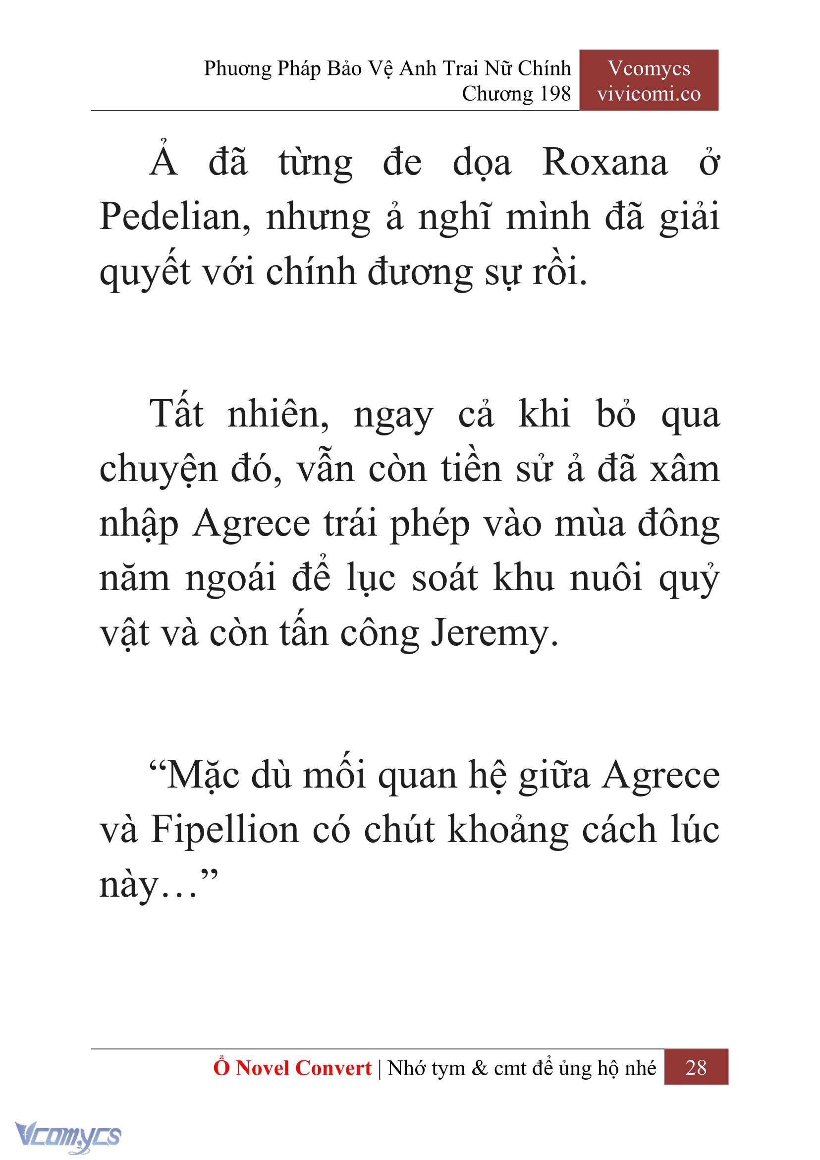 [Novel] Phương Pháp Bảo Vệ Anh Trai Nữ Chính Chap 198 - Trang 2
