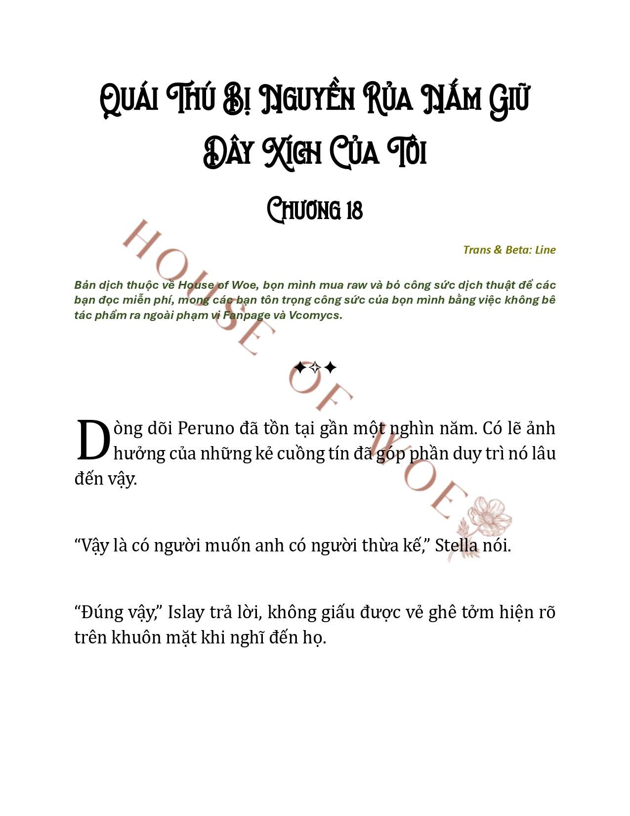 [NOVEL] QUÁI THÚ BỊ NGUYỀN RỦA NẮM GIỮ DÂY XÍCH CỦA TÔI Chap 18 - Trang 2