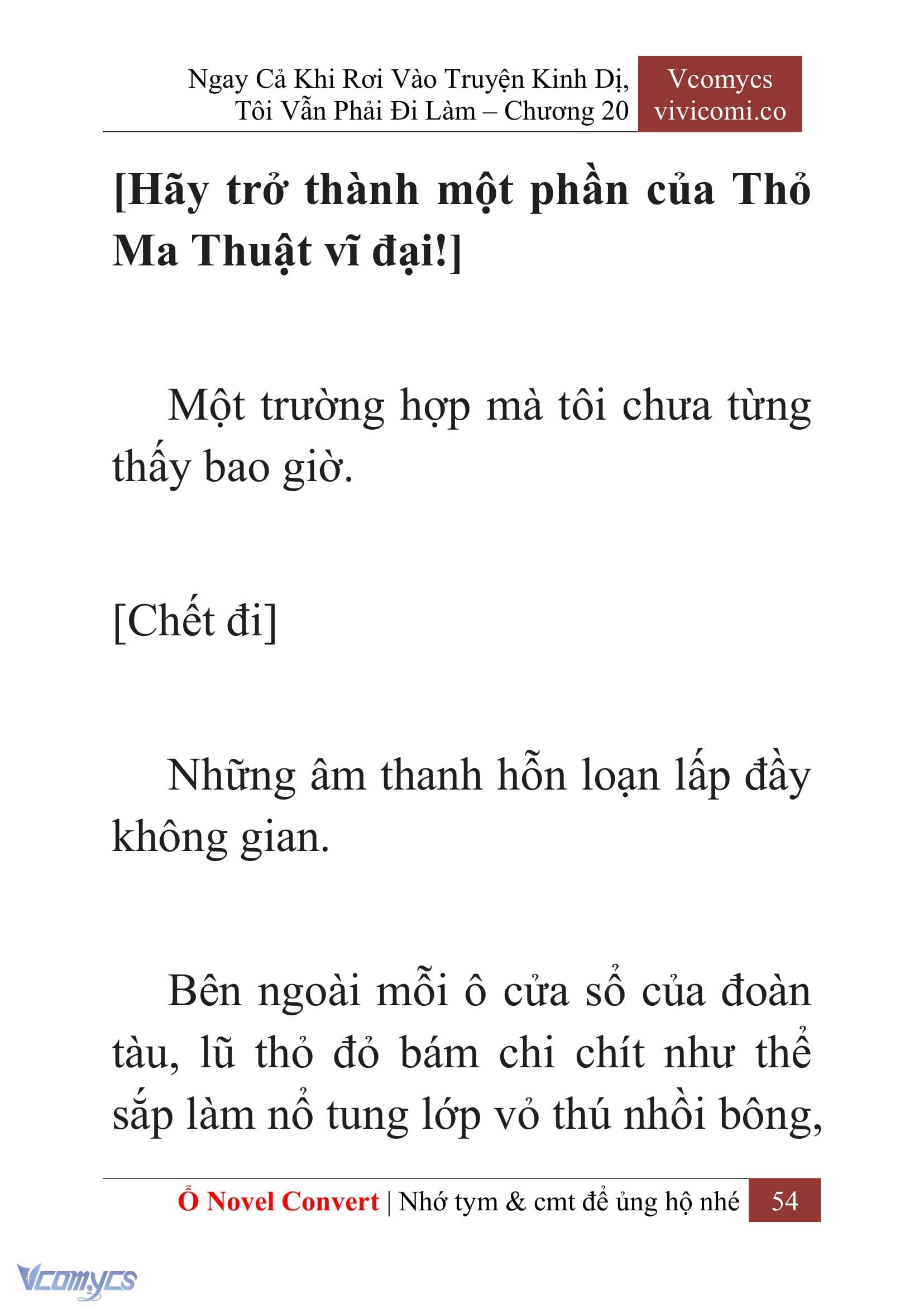 [Novel] Ngay Cả Khi Rơi Vào Truyện Kinh Dị, Tôi Vẫn Phải Đi Làm Chap 20 - Trang 2