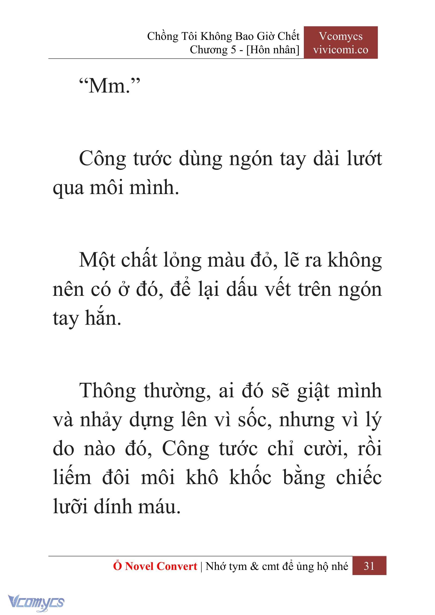 [Novel] Chồng Tôi Không Bao Giờ Chết Chap 5 - Trang 2