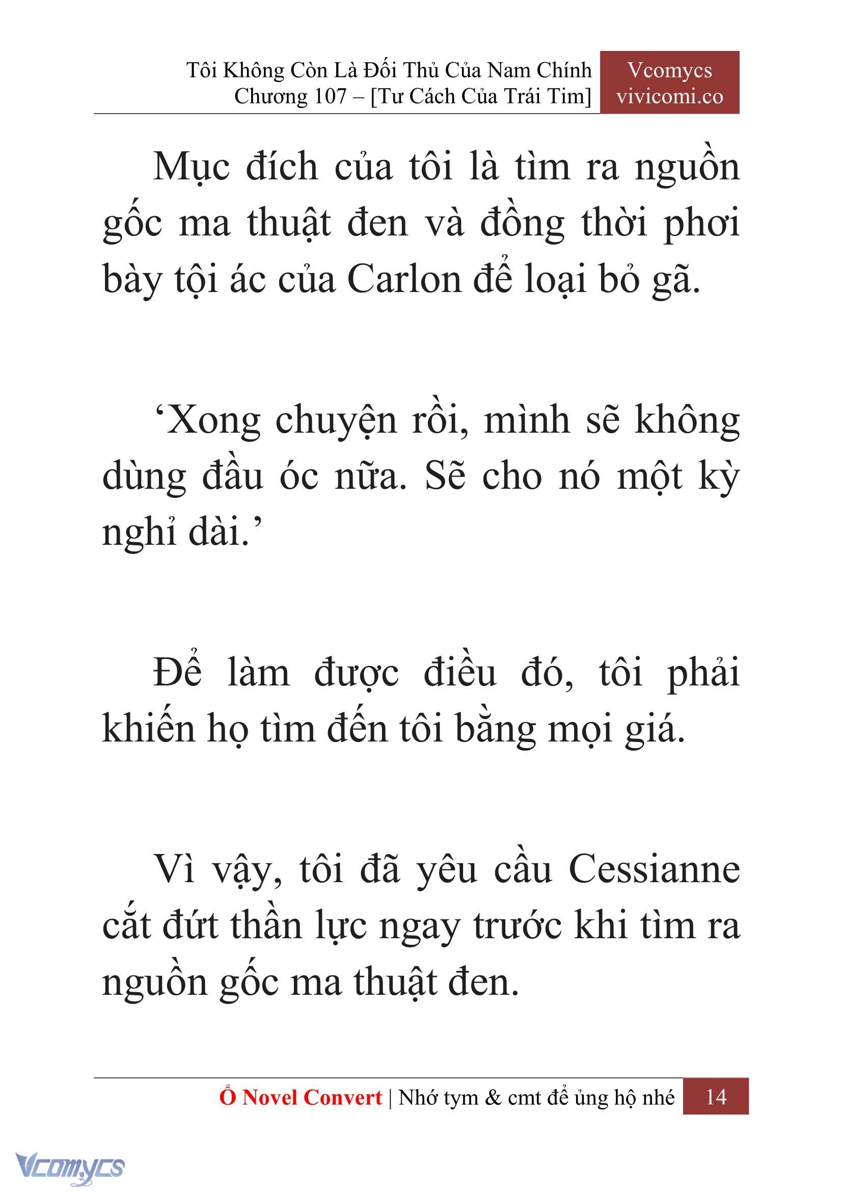 [Novel] Tôi Không Còn Là Đối Thủ Của Nam Chính Chap 107 - Trang 2