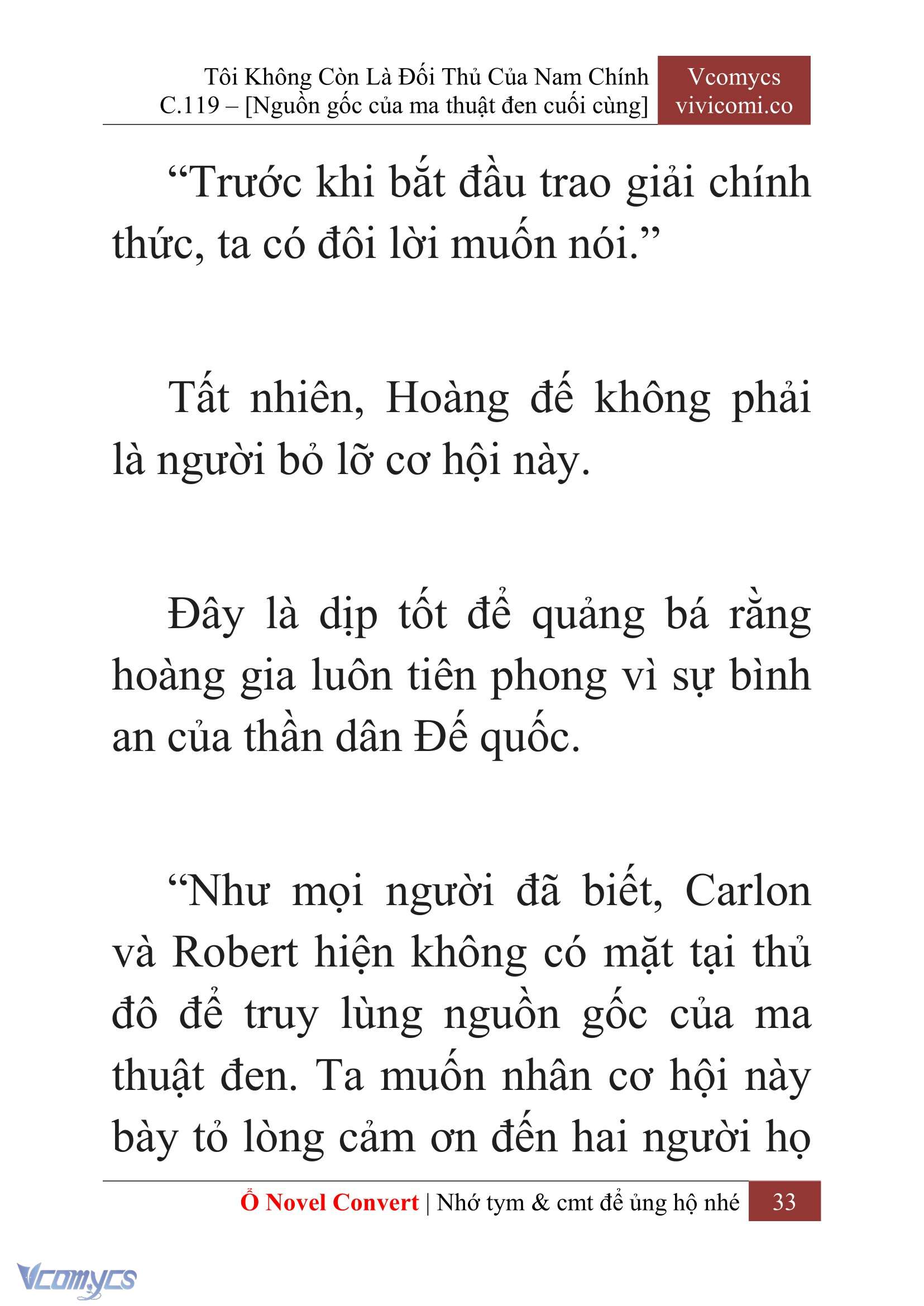 [Novel] Tôi Không Còn Là Đối Thủ Của Nam Chính Chap 119 - Trang 2